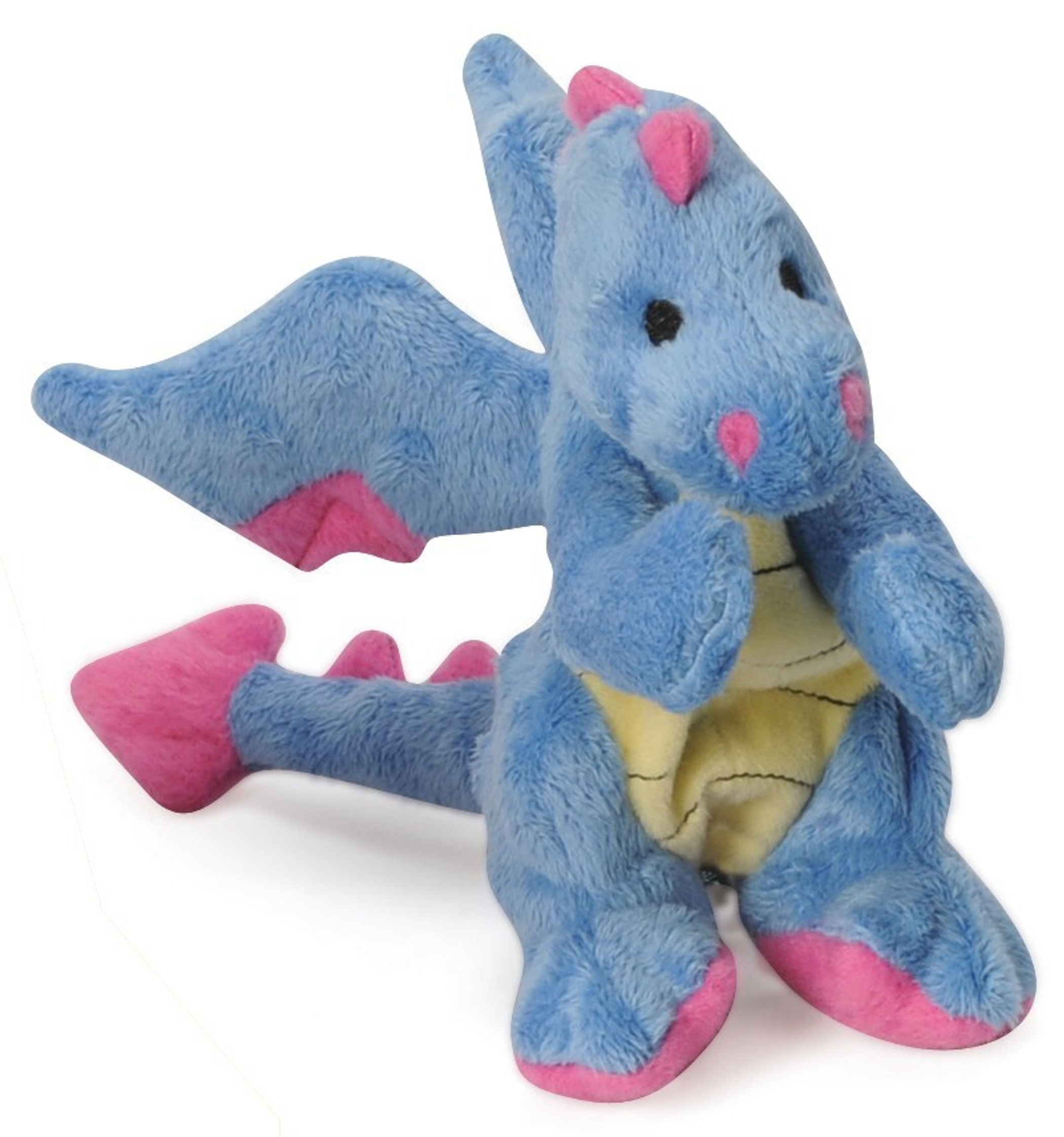 goDog Dragon w/Chew Guard Periwinkle Plush Dog Toy Image 1