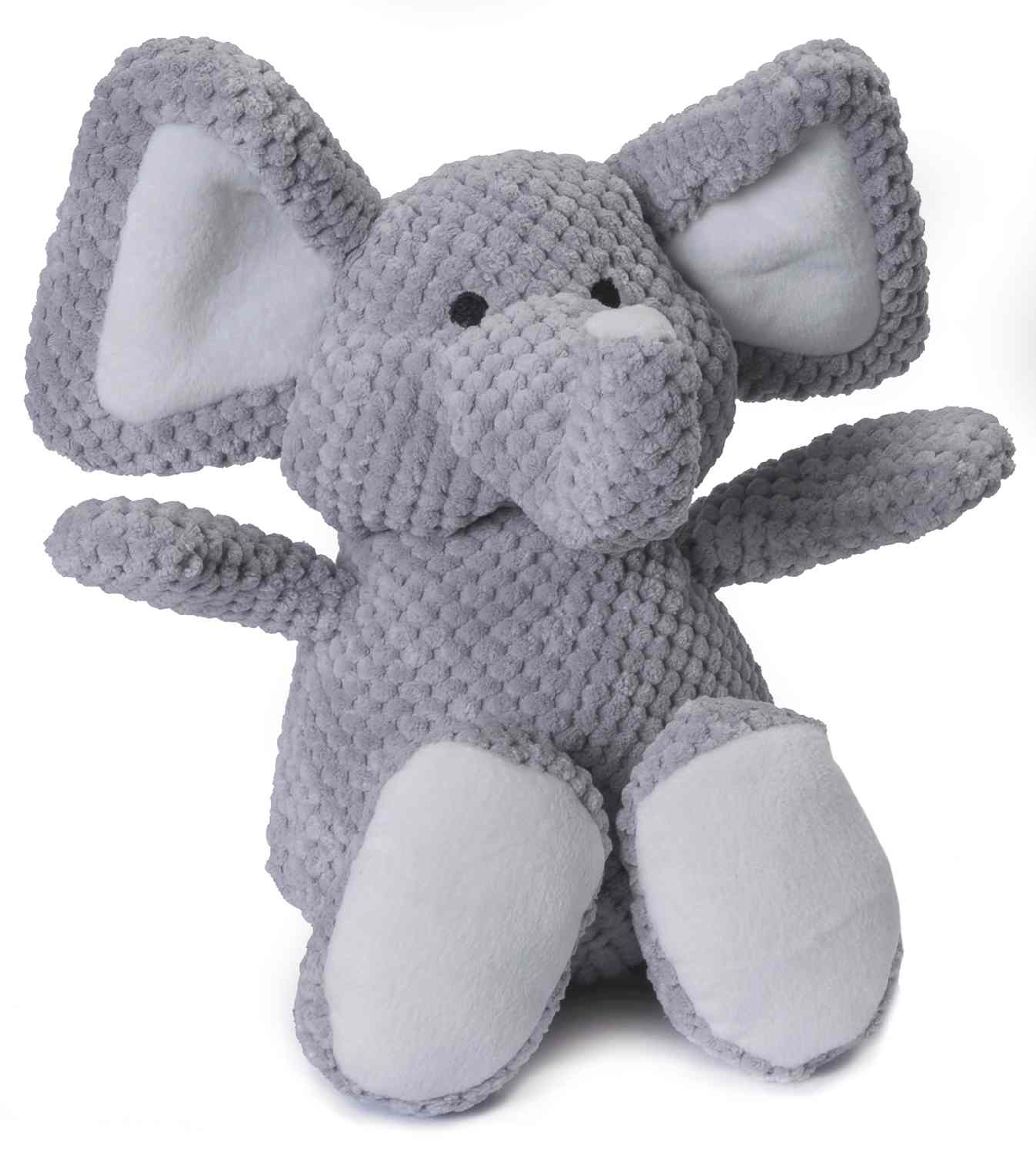 goDog Checkers Elephant w/Chew Guard Plush Dog Toy Large Image 1
