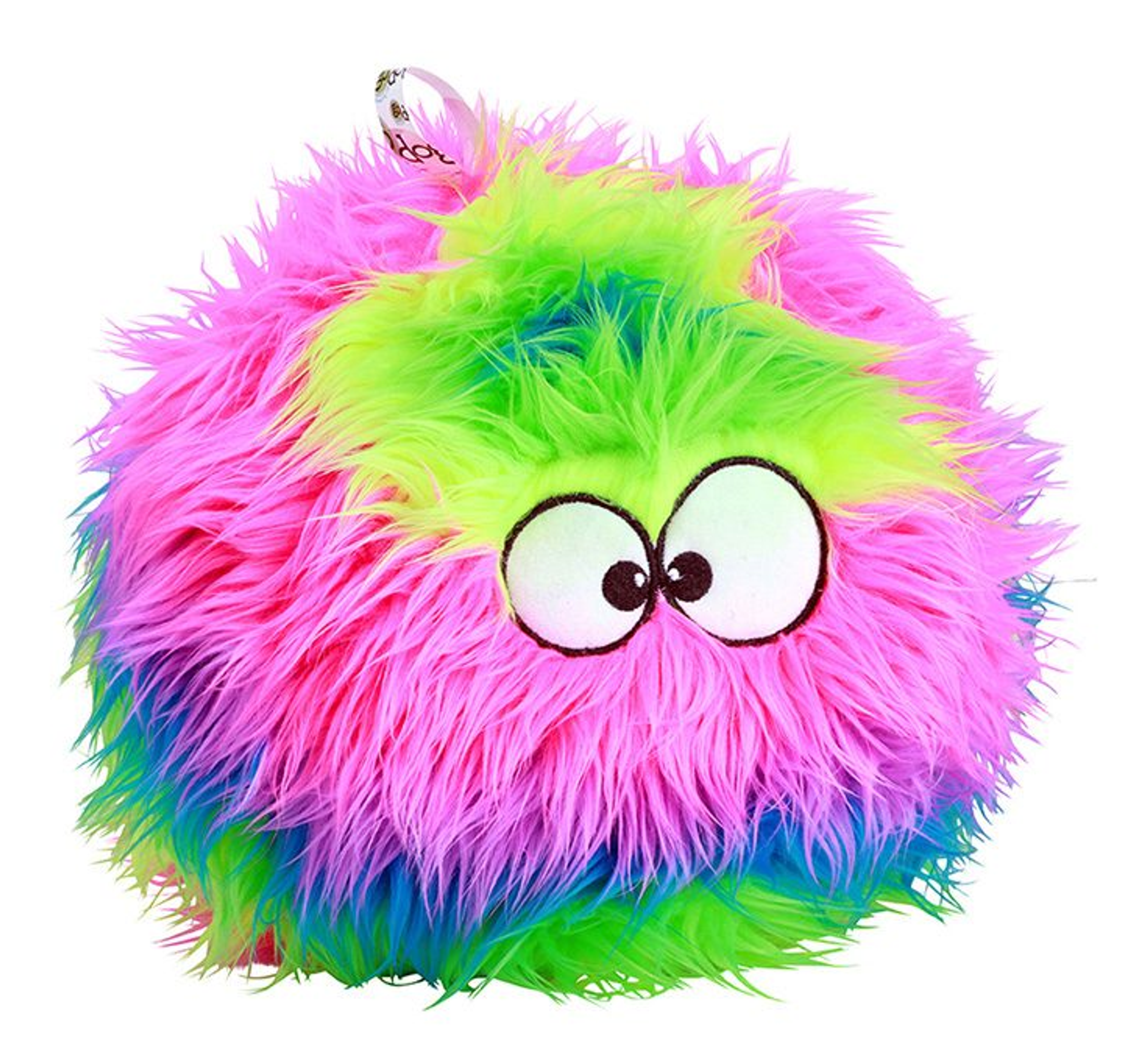 goDog Furballz w/Chew Guard Rainbow Plush Dog Toy Image 1