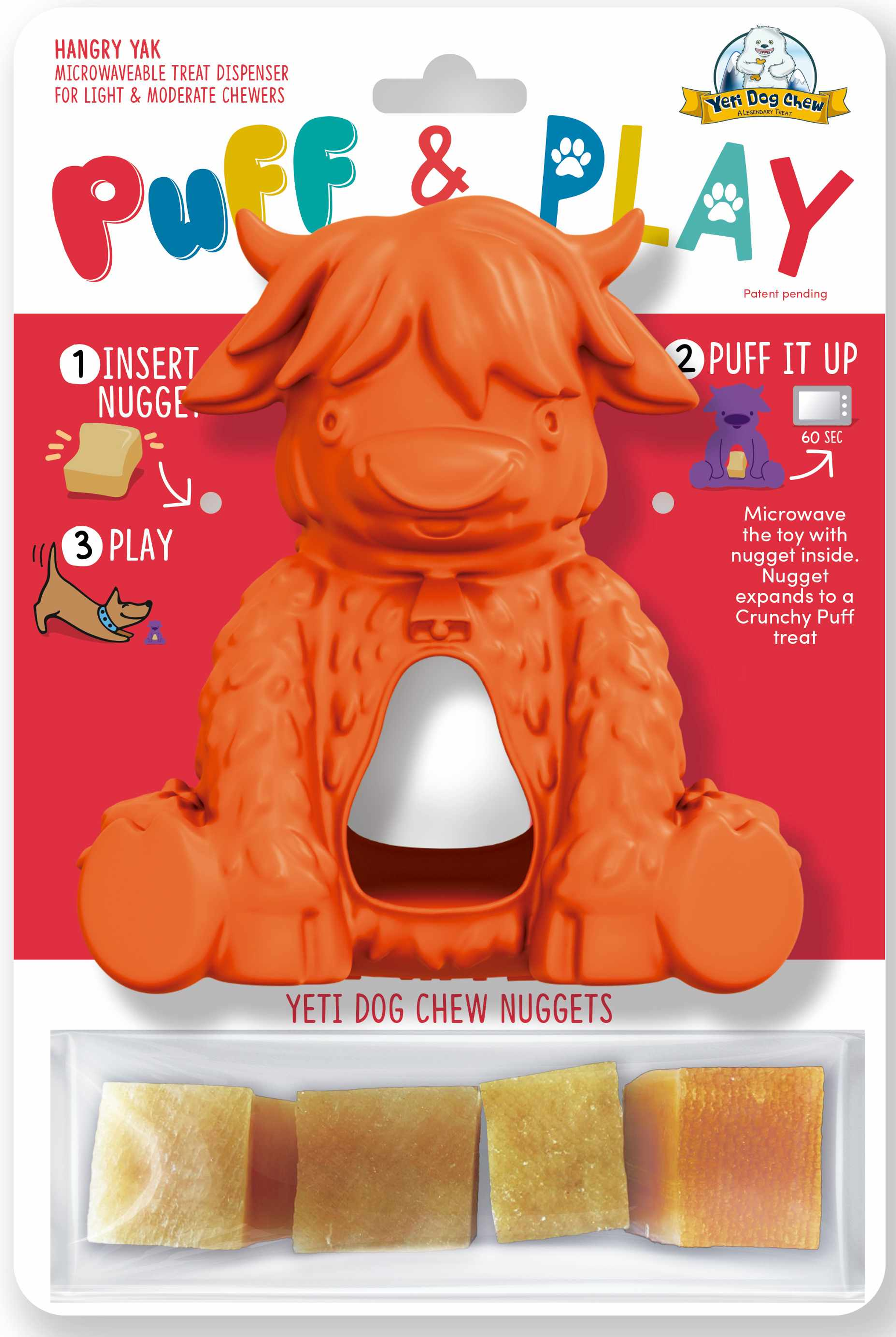 Yeti Dog Chew Puff & Play Hangry Yak Image 1