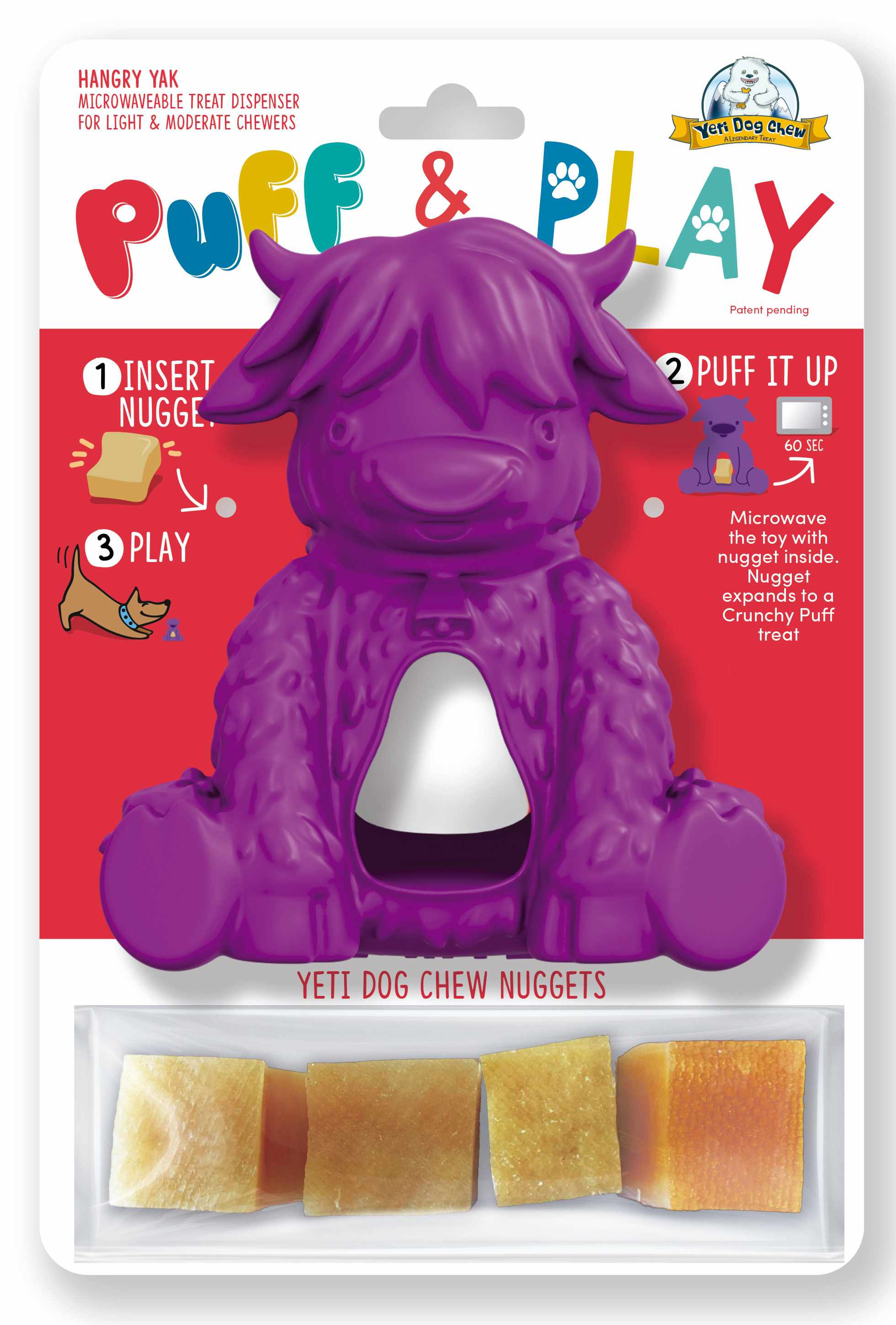 Yeti Dog Chew Puff & Play Hangry Yak Image 1