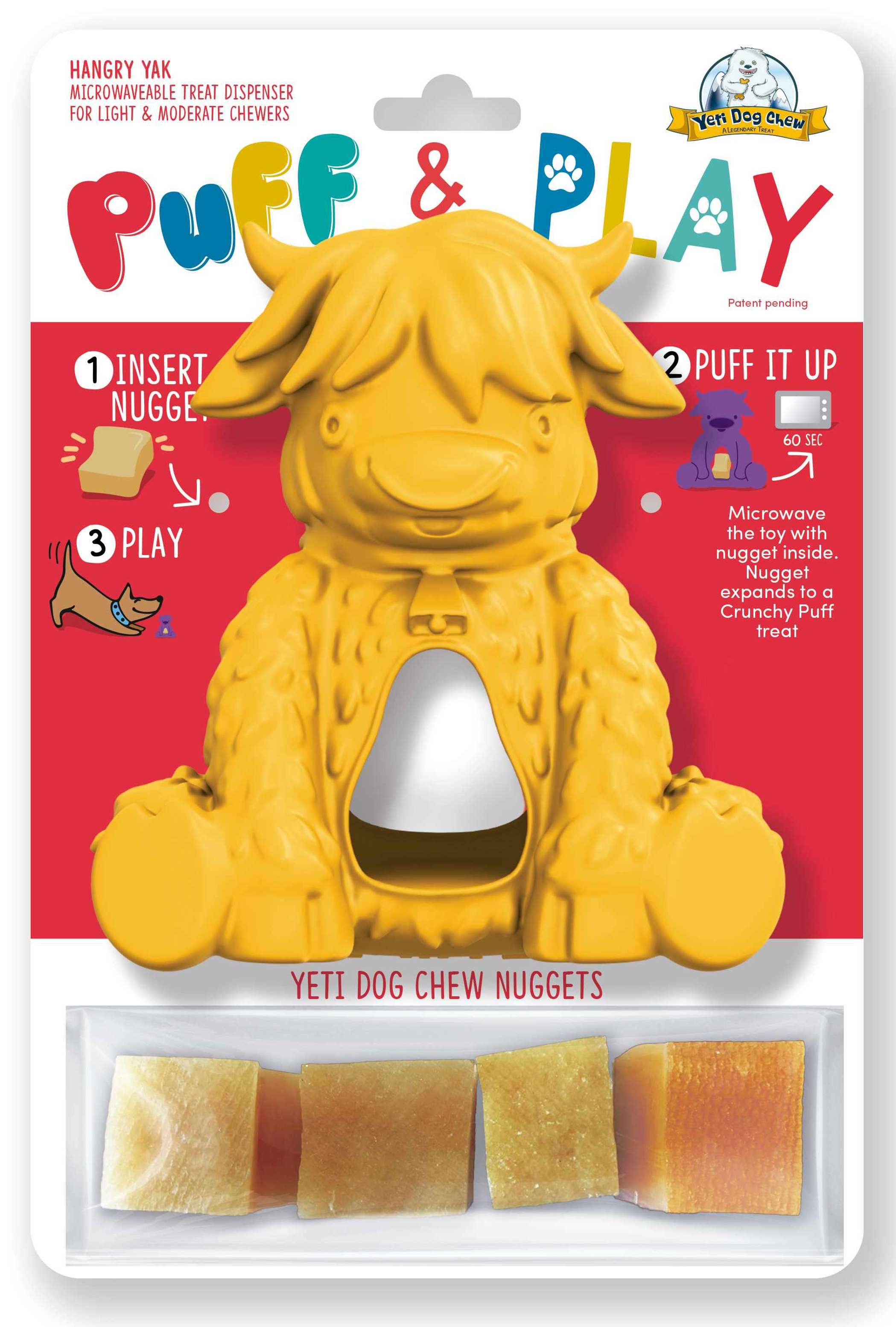Yeti Dog Chew Puff & Play Hangry Yak Image 1