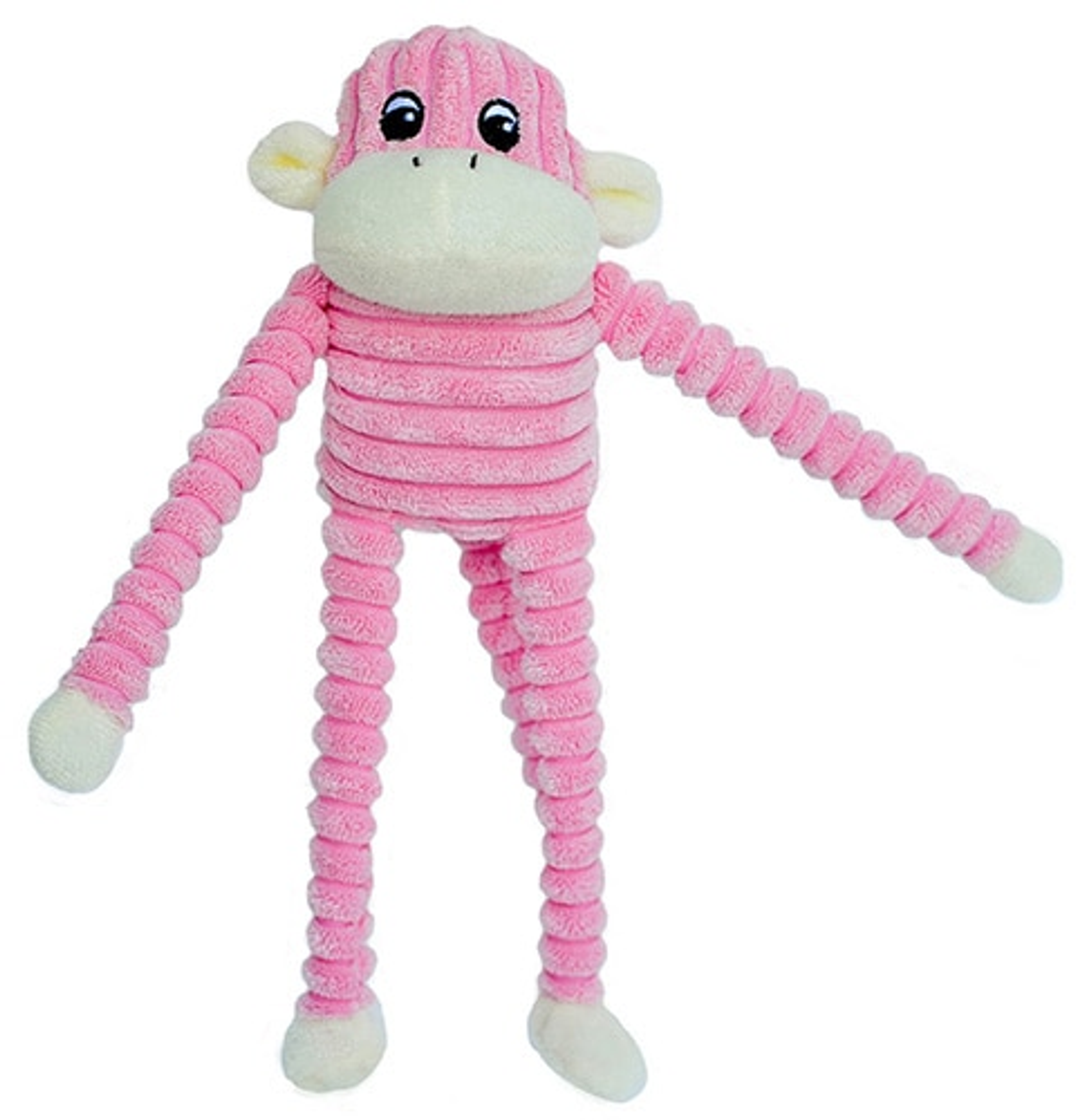 ZippyPaws Spencer Crinkle Monkey Pink Small Image 1