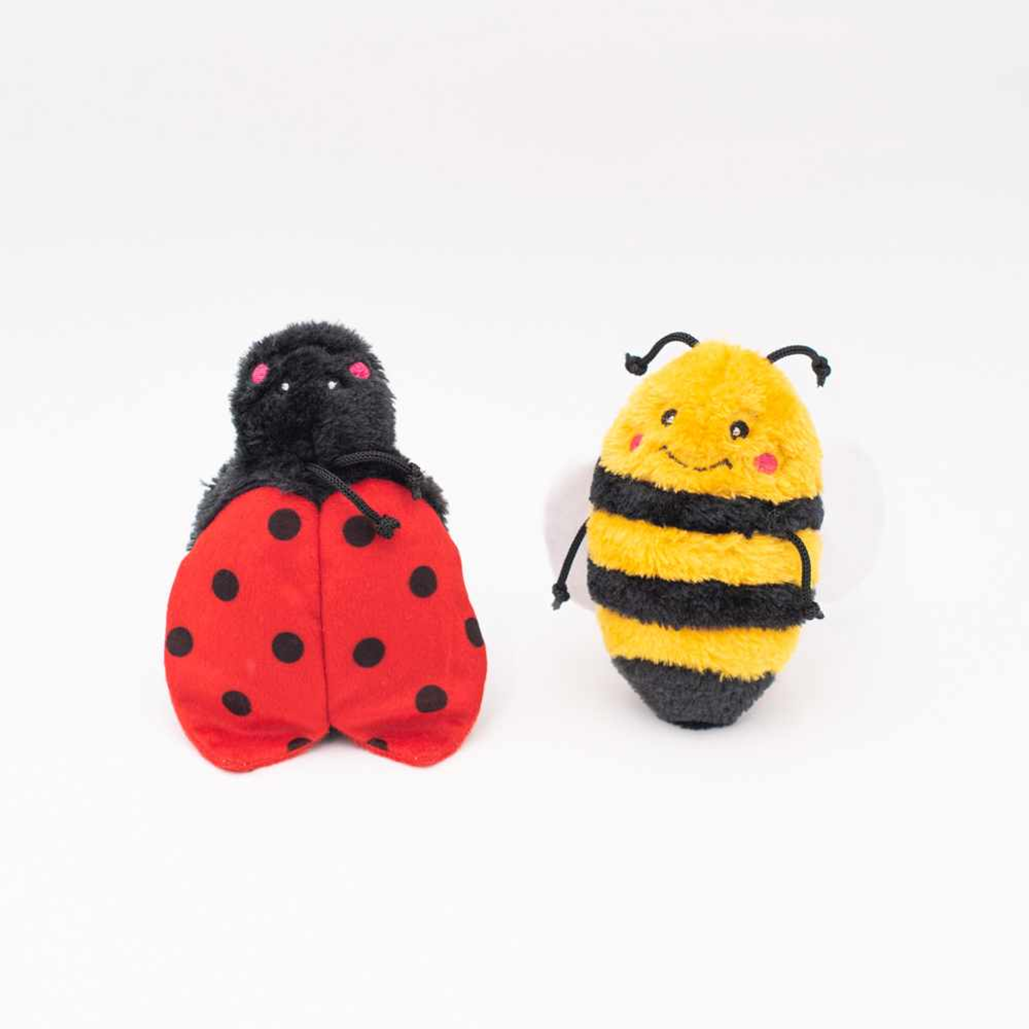 ZippyPaws Crinkle 2-Pack Bee and Ladybug Image 1