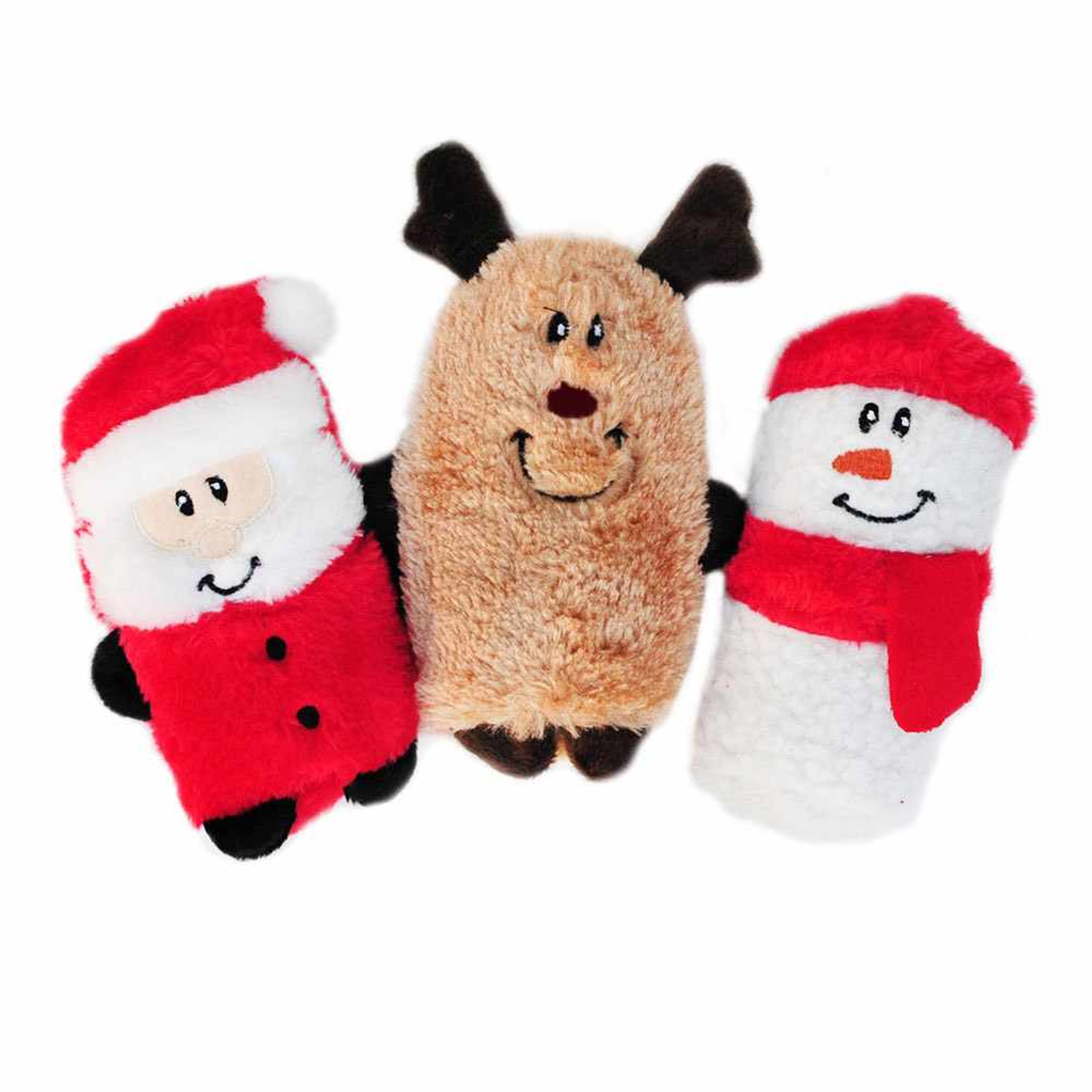 ZippyPaws Holiday Squeakie Buddies Plush Dog Toy Image 1
