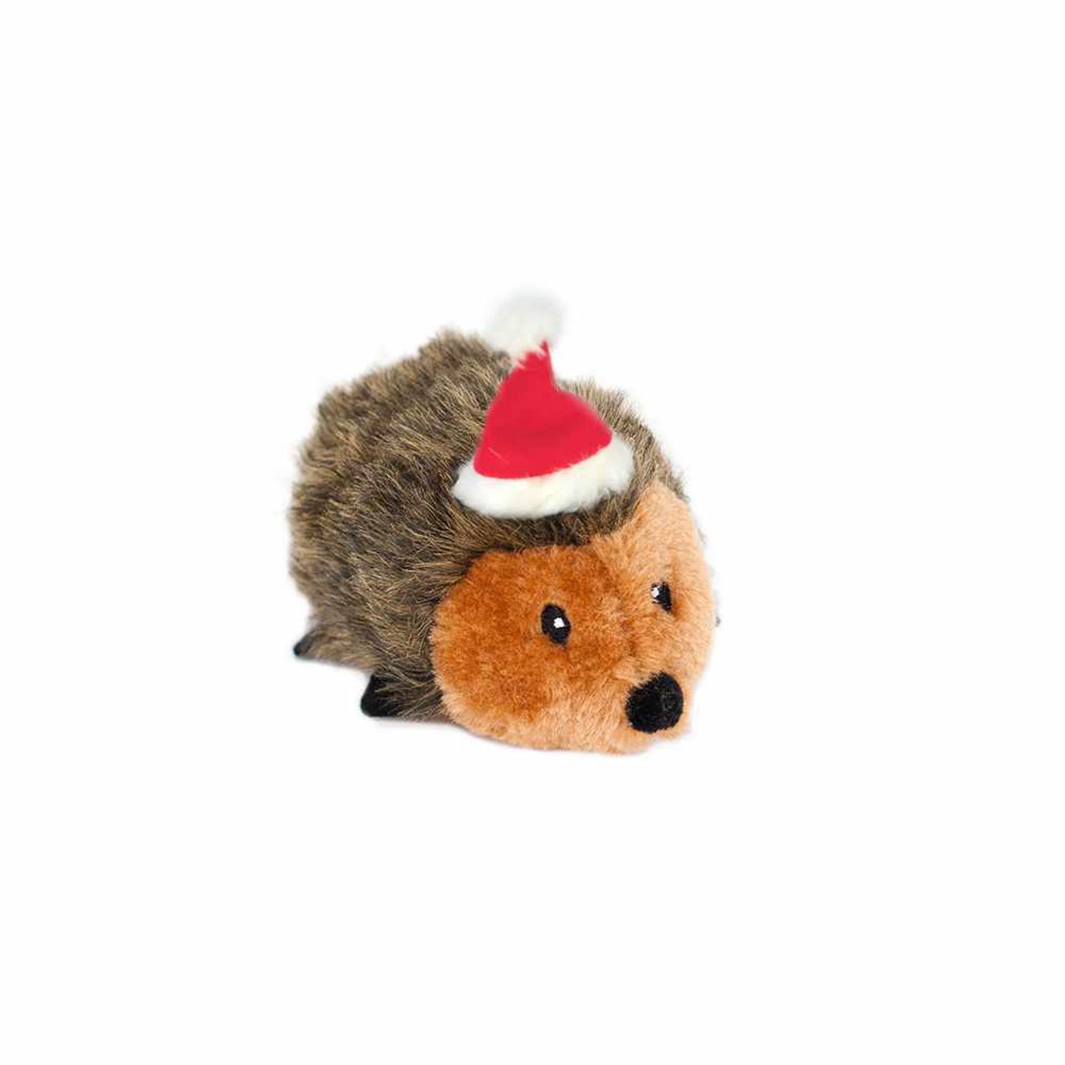 ZippyPaws Holiday Hedgehog Plush Dog Toy Image 1