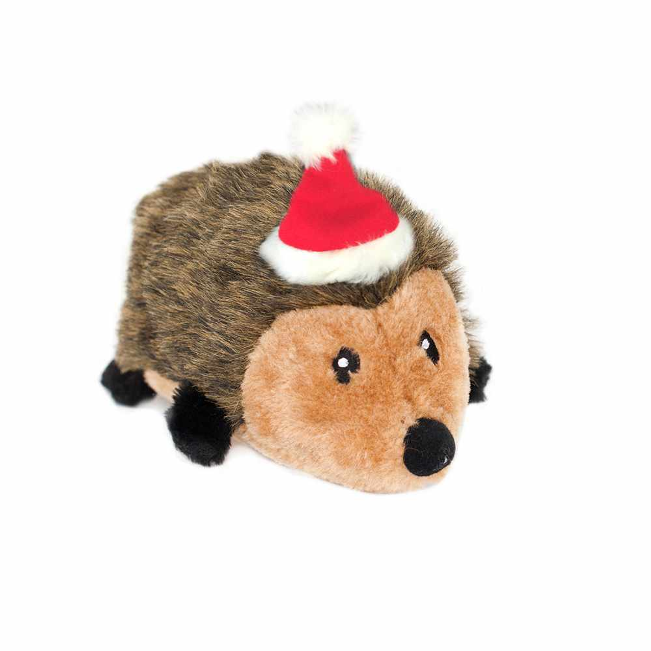 ZippyPaws Holiday Hedgehog Plush Dog Toy Image 1