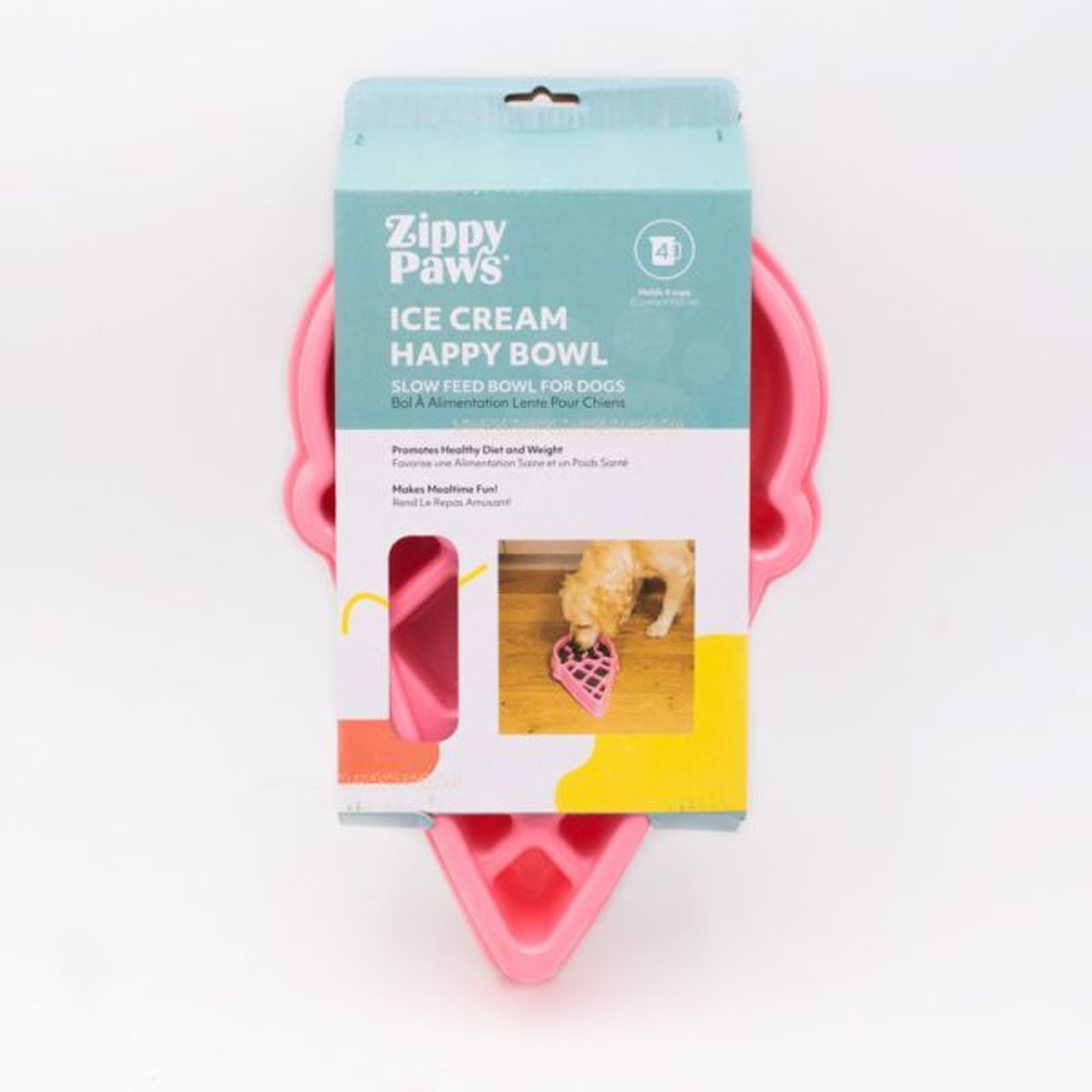 ZippyPaws Happy Bowls - Ice Cream Image 1