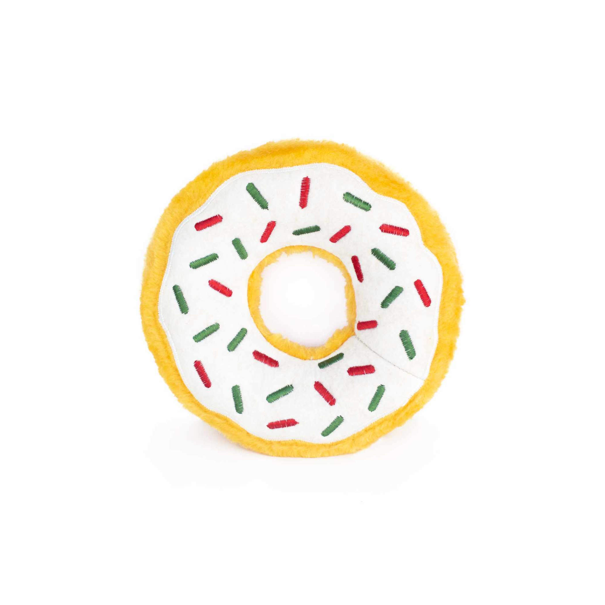 ZippyPaws Donutz Peppermint Plush Dog Toy Image 1