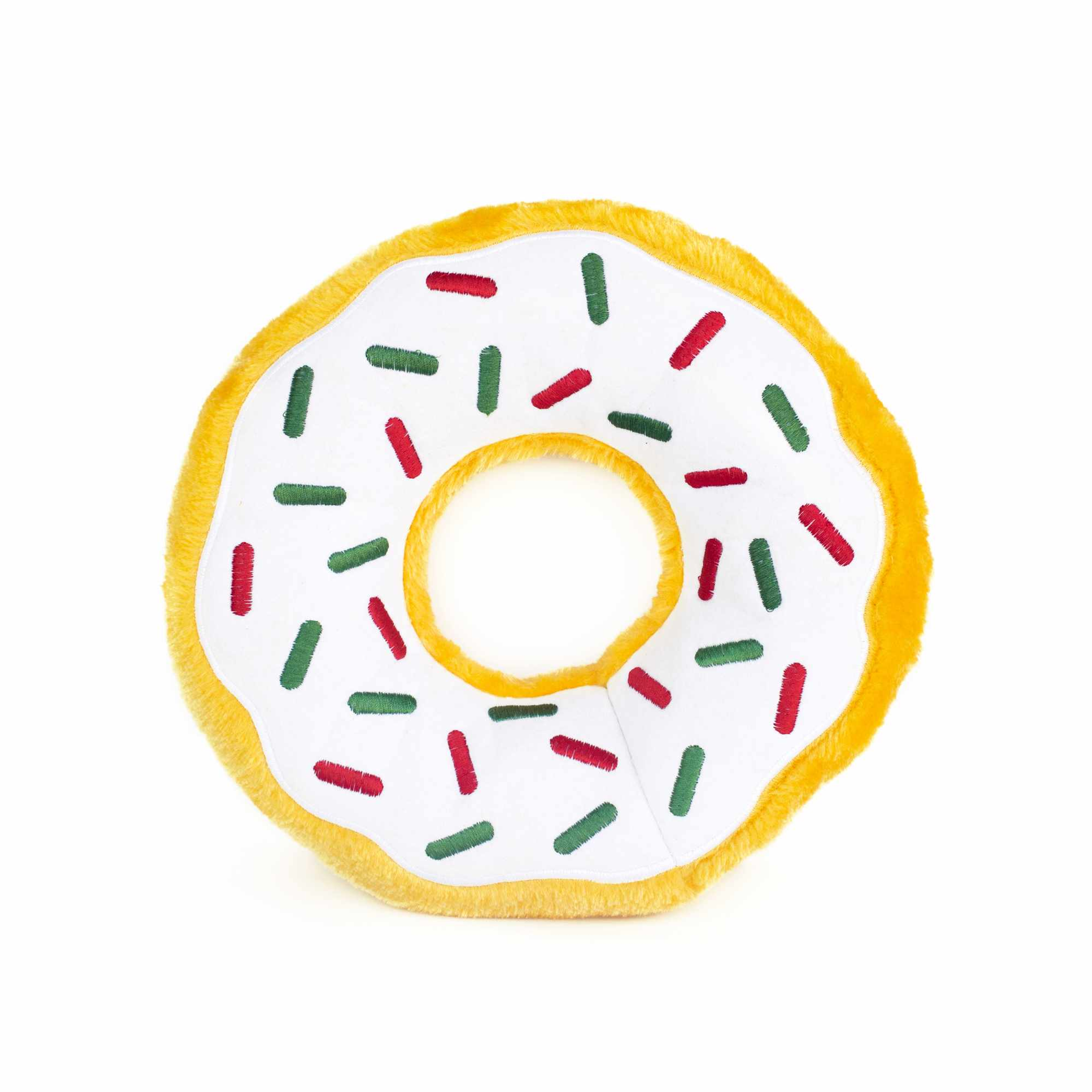 ZippyPaws Jumbo Donutz Peppermint Plush Dog Toy Image 1
