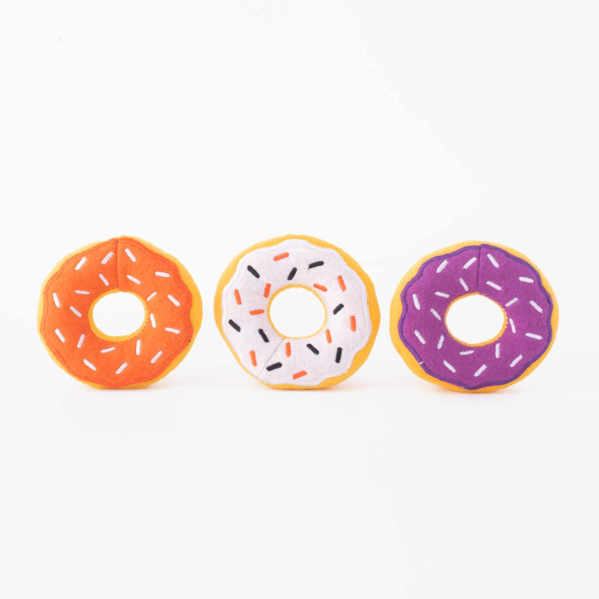 ZippyPaws Miniz  Halloween Donutz (3pack) Image 1