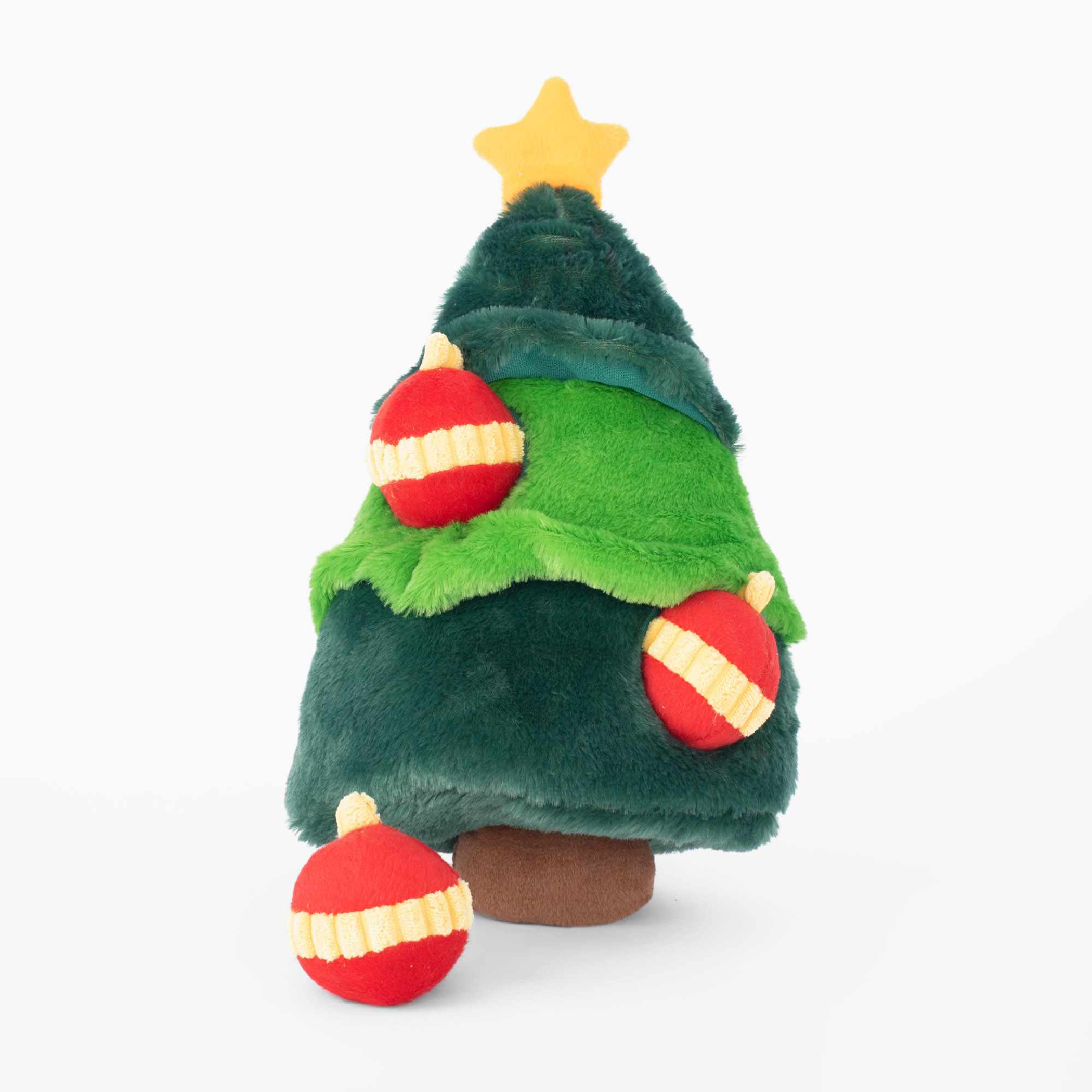 ZippyPaws Holiday Zippy Burrow Christmas Tree Plush Dog Toy Image 1