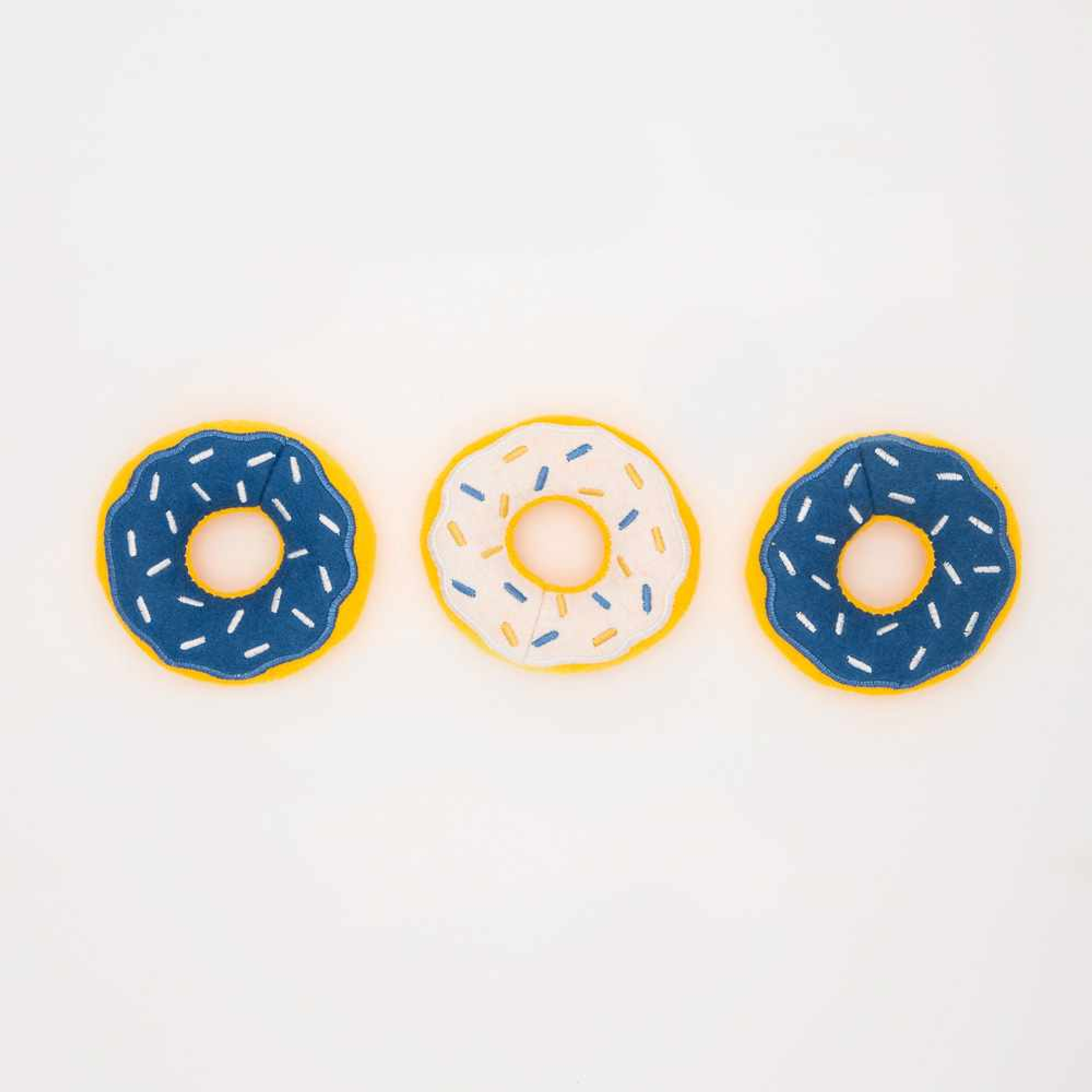 ZippyPaws Hanukkah Miniz Donutz Plush Dog Toy 3pk Image 1