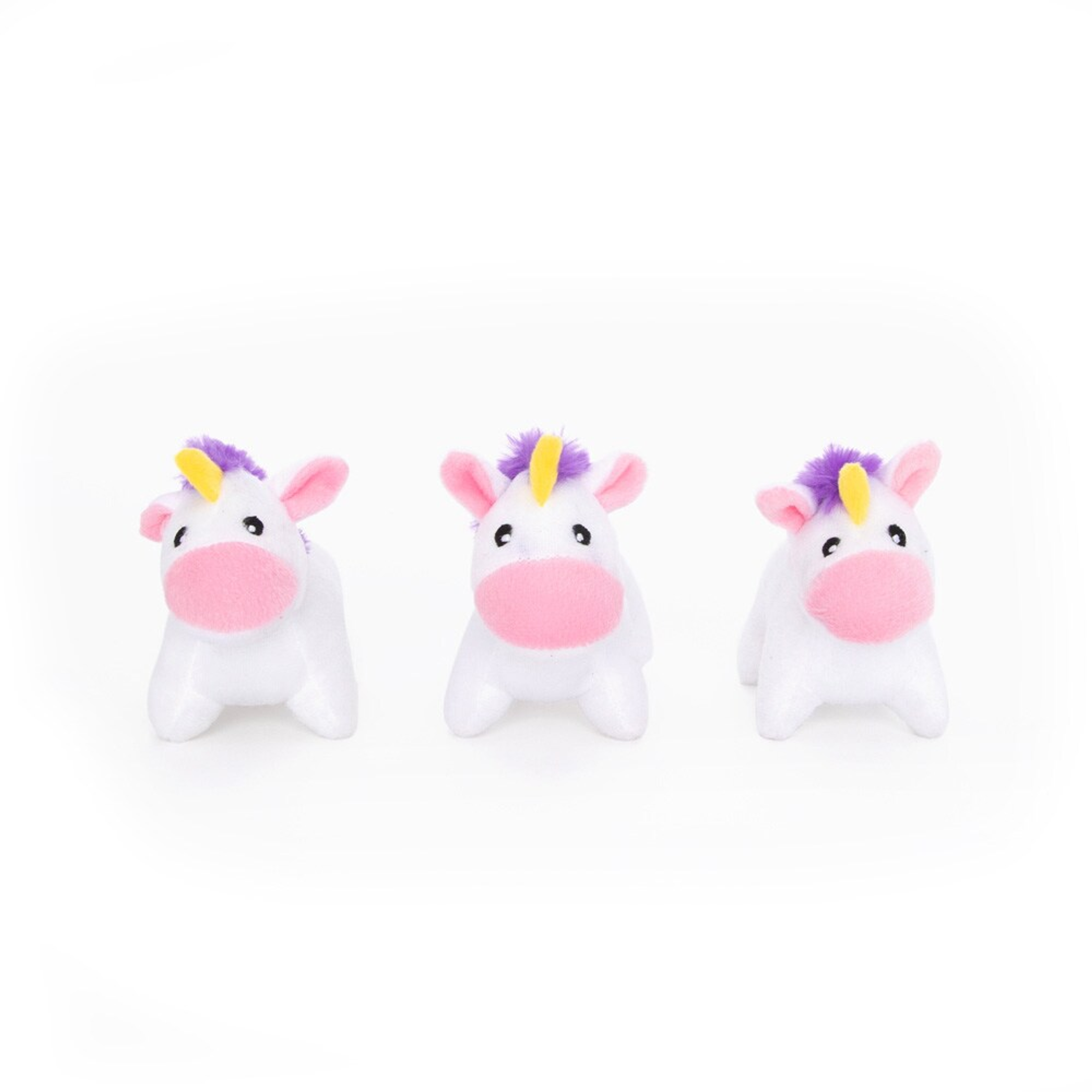 ZippyPaws Miniz Unicorns 3pk Image 1