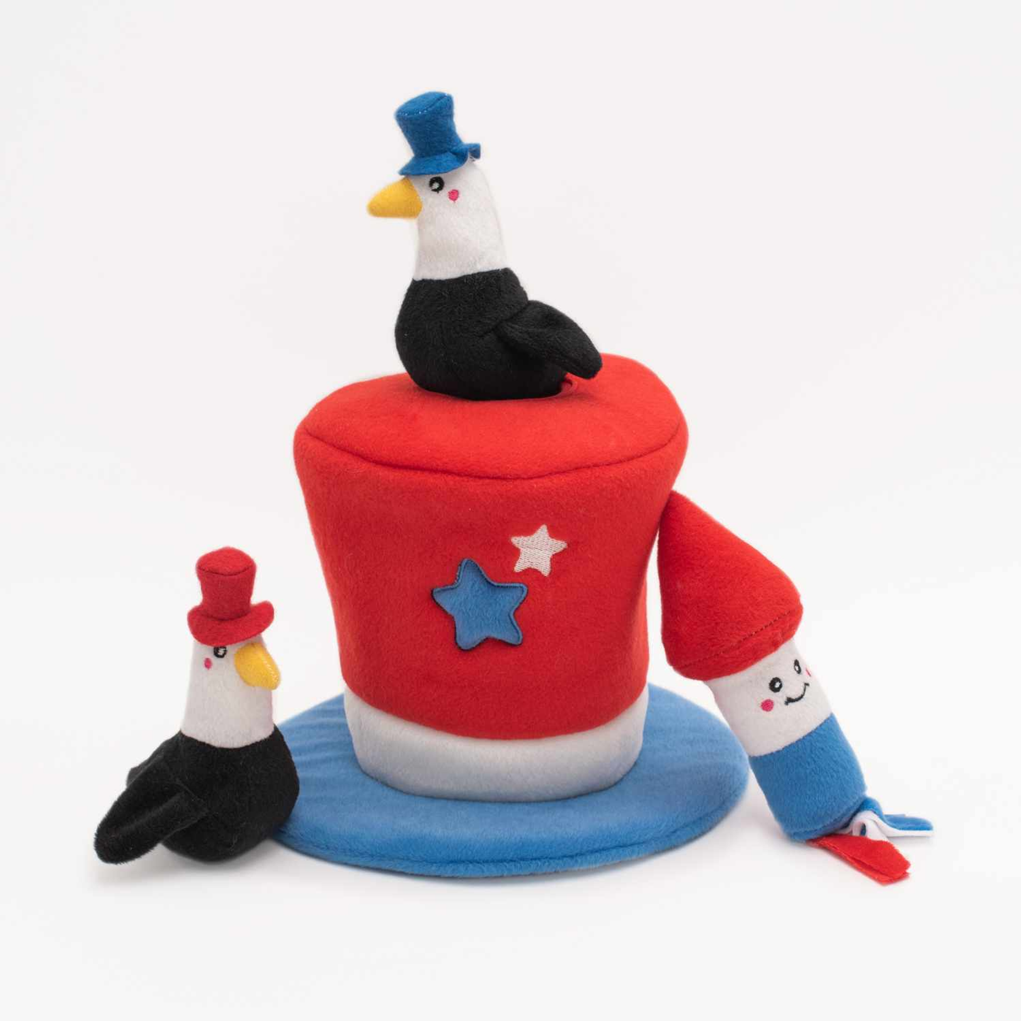 ZippyPaws Zippy Burrow - Americana Top Hat Image 1