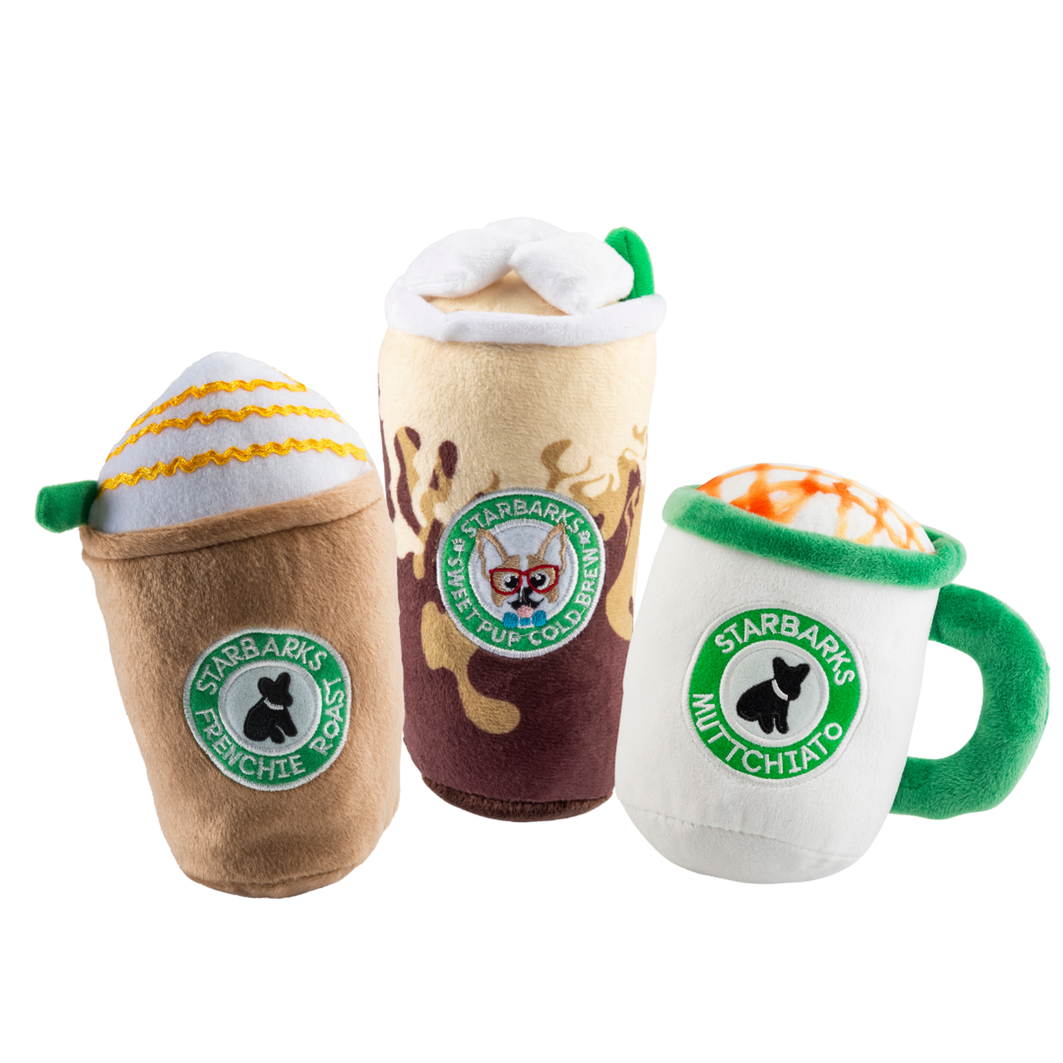 Caffeinated Pup Bundle Squeaker Dog Toy Image 1