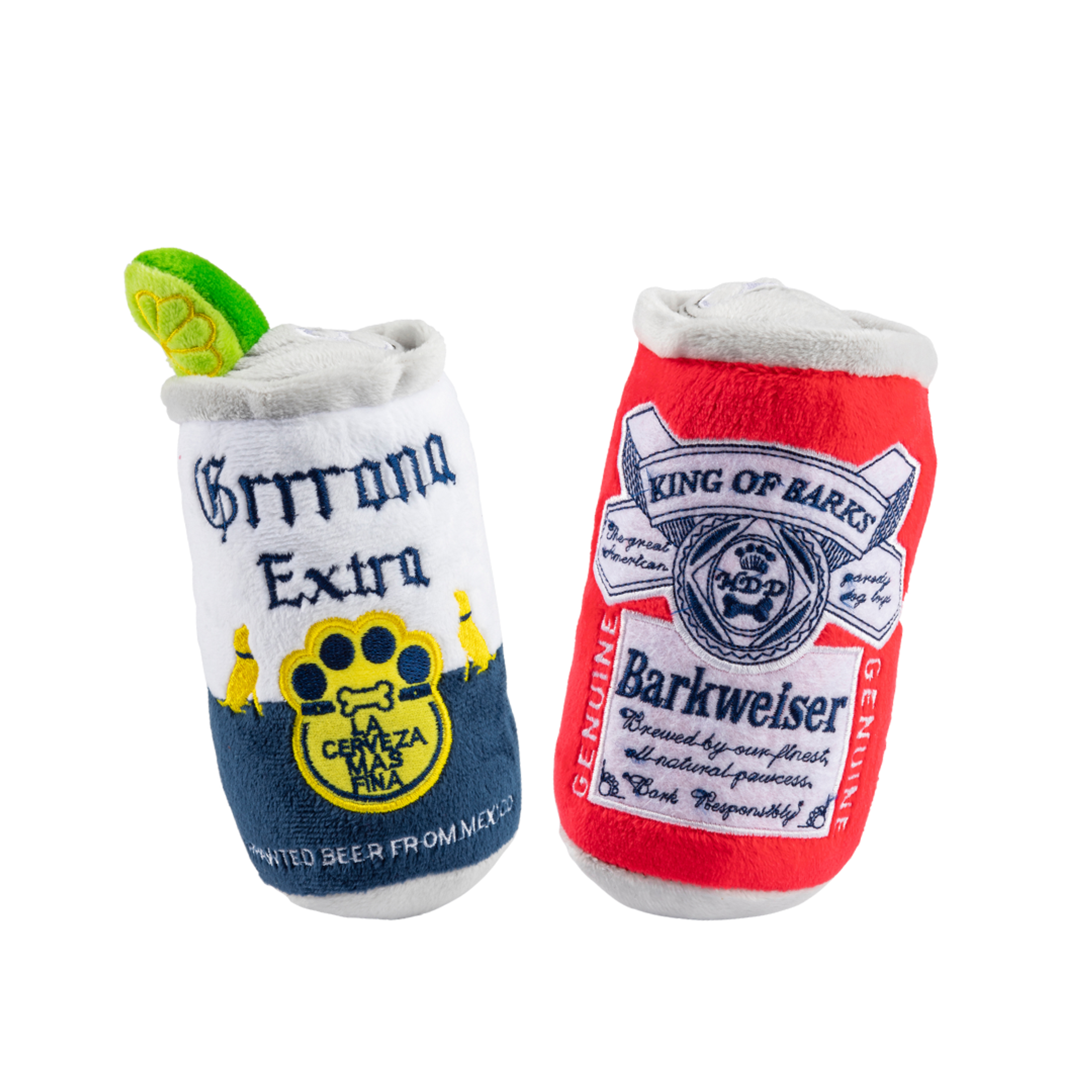 Beer Can Bundle Squeaker Dog Toy Image 1