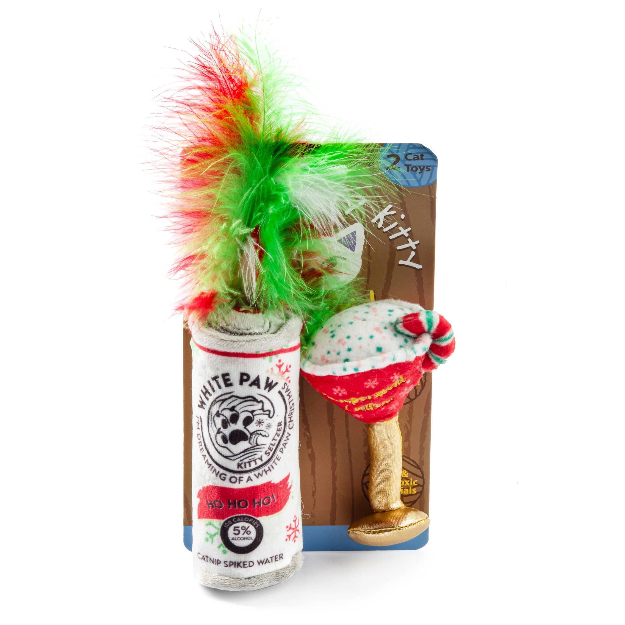 White Paw & Cattini Stocking Stuffers Christmas Catnip Toys Image 1