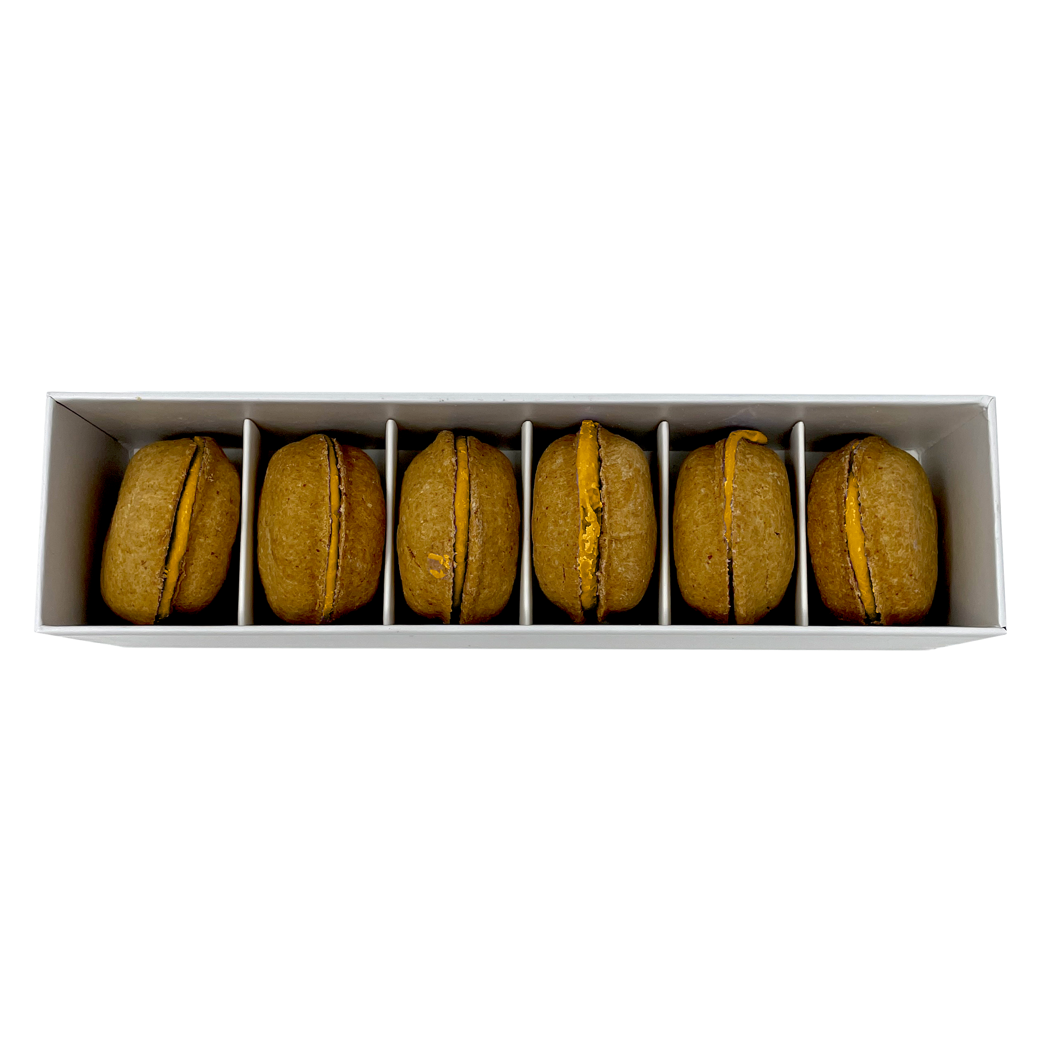 Dog Treats Reward Box of 6 Handmade Human-Grade Natural Ingredients Hard Exterior Yogurt Filling Available in 12 Flavors