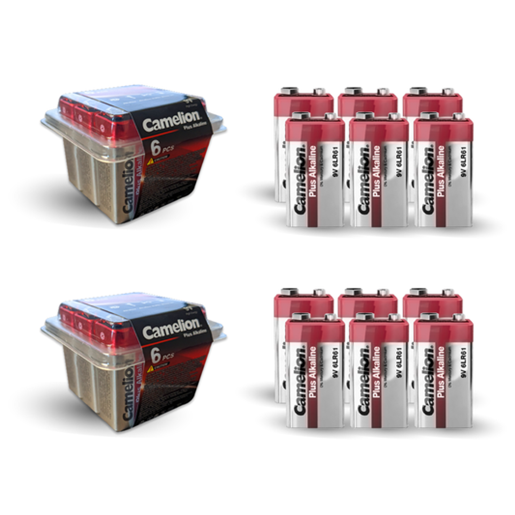9V Alkaline Battery Pack (12 Count)
