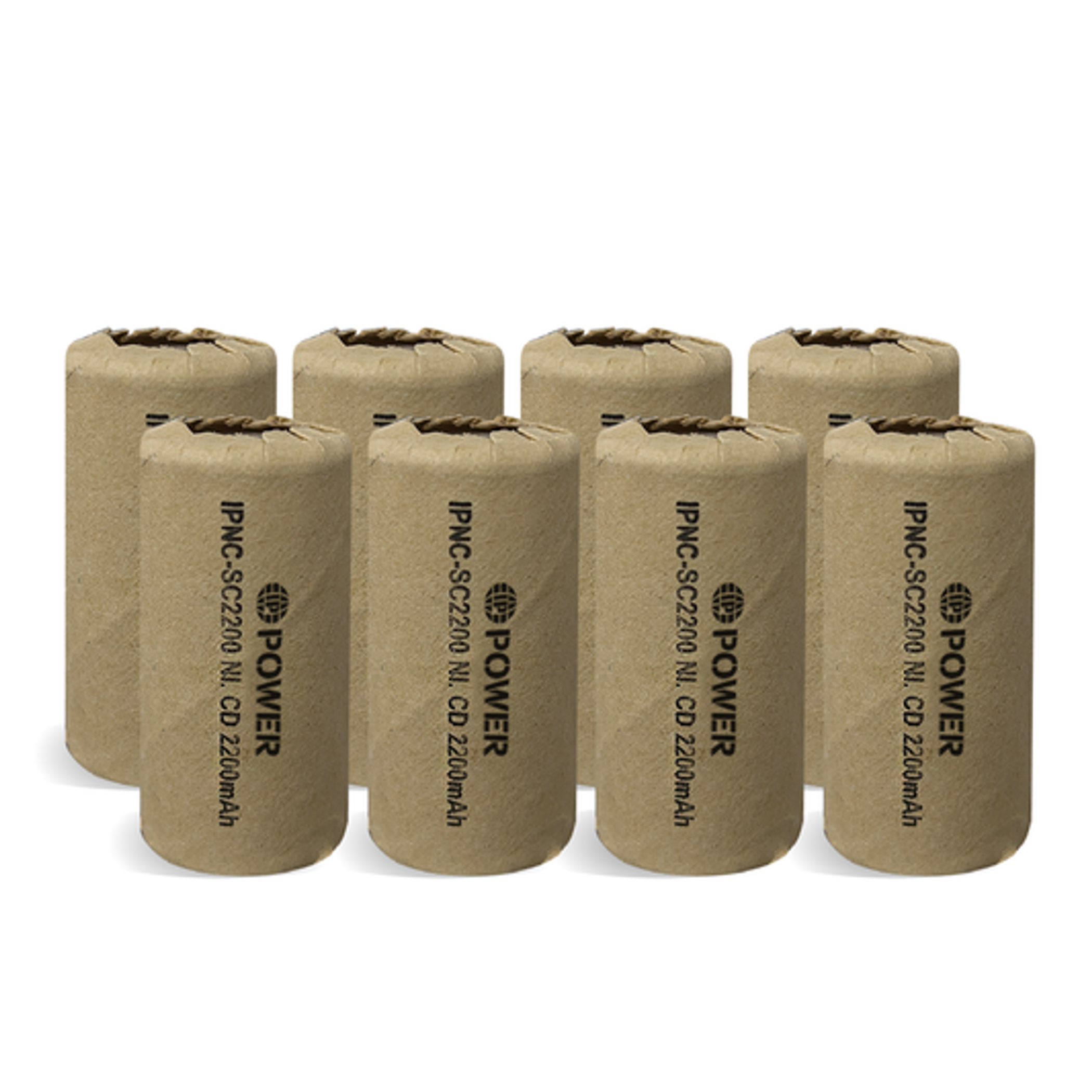 Ni-Cd SUB C 2200mAh 1.2V Rechargeable Flat Top Battery - 4 Pack