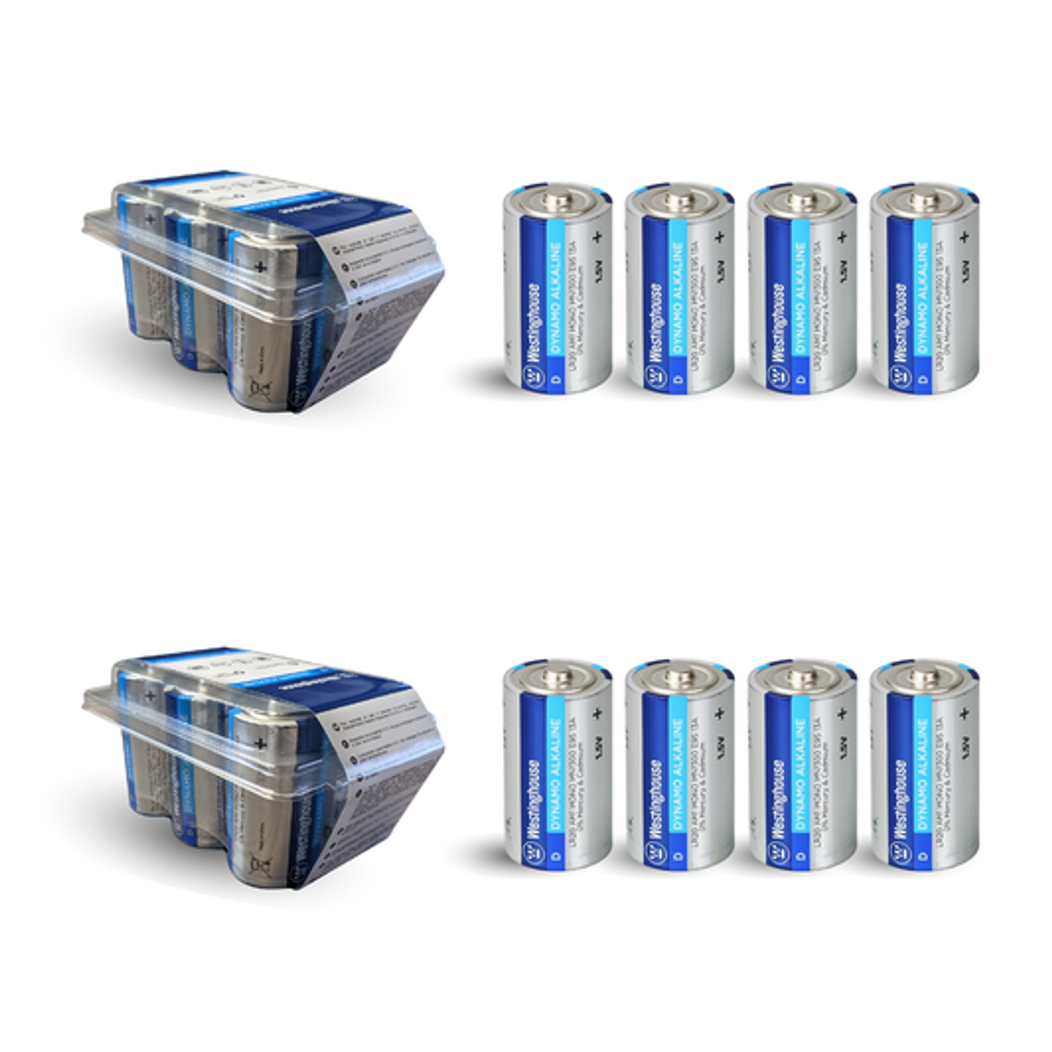 Westinghouse Dynamo D 1.5V Alkaline Batteries - 12 Pack