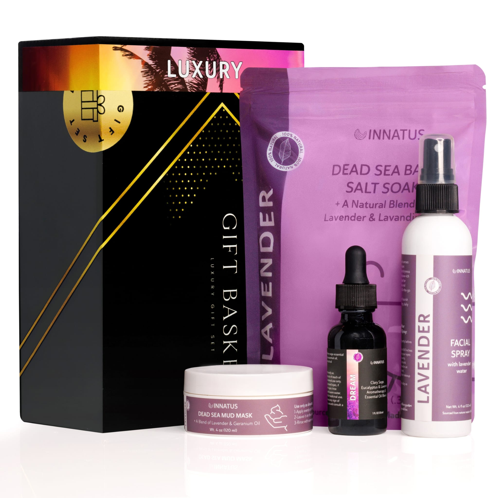 Luxury Dead Sea Spa Gift Set | Salt, Mask & Oil