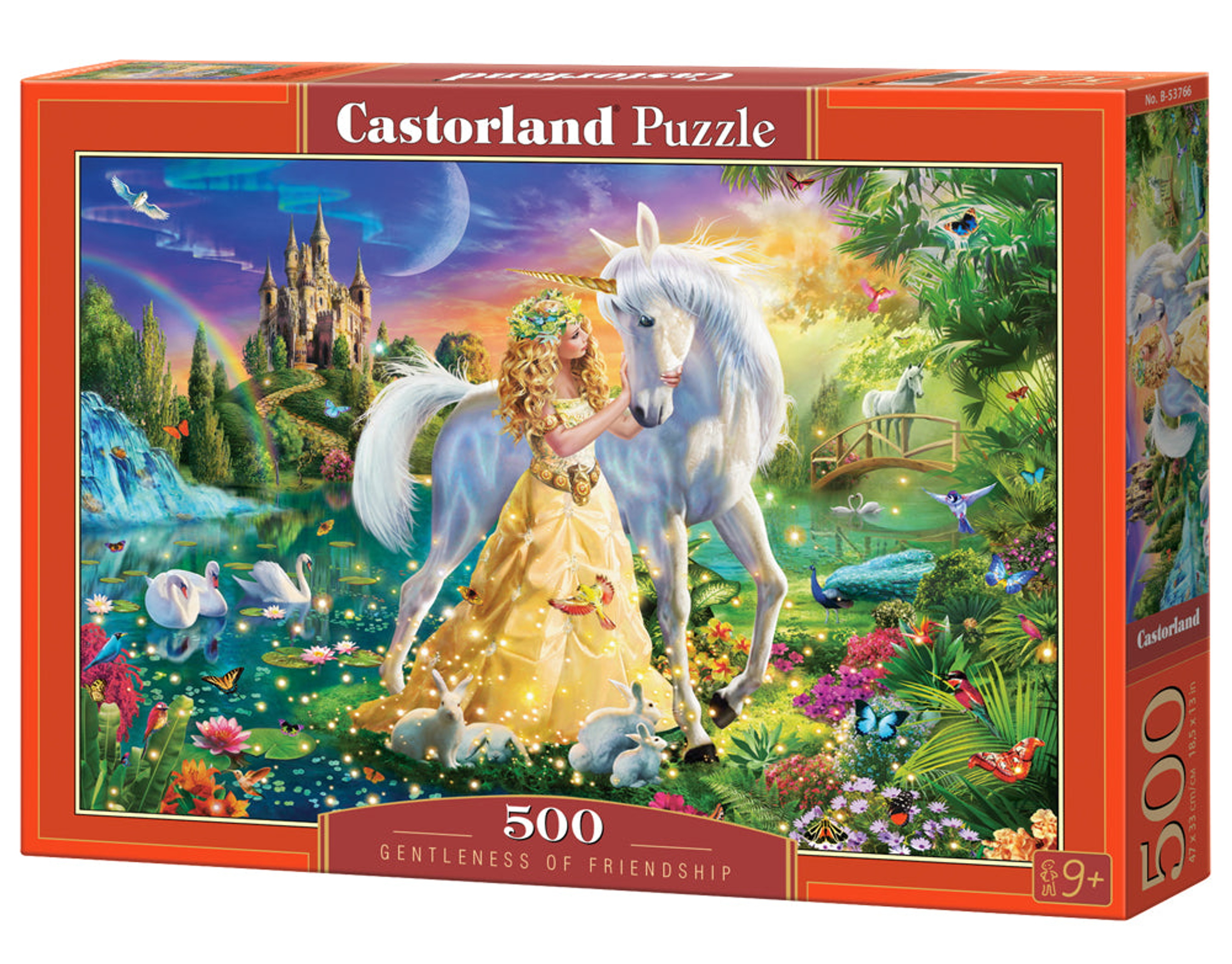 Jigsaw Puzzle 500 Piece Fantasy Fairy Tale Scenery Dimensions 13 x 9 x 2 Inches Assembled Size 18.50 x 13 Inches Weight 0.94 lbs