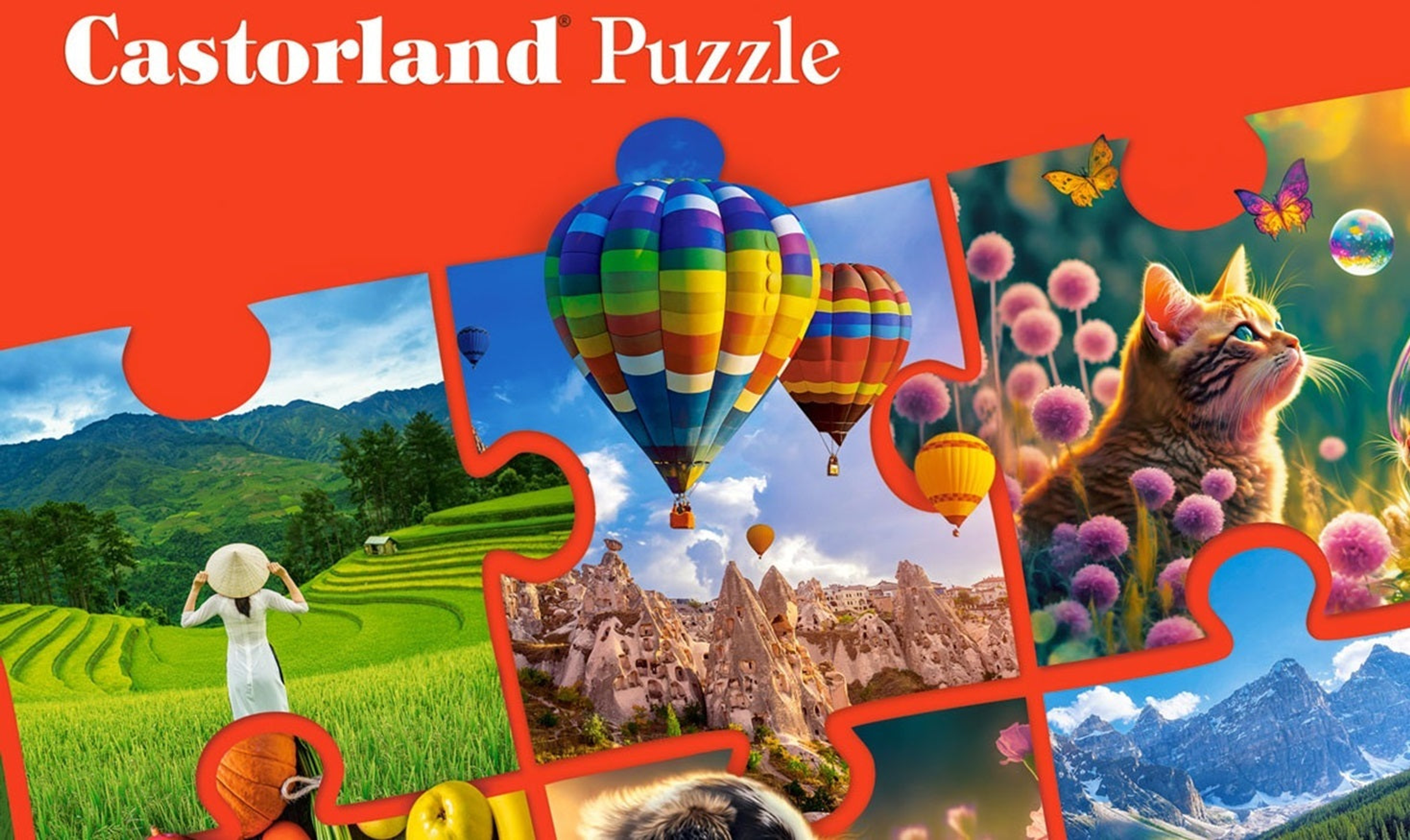 Jigsaw Puzzle 500 Piece Blue Lake in the Mountains Canada 13x9x2 Inches Assembled Size 18.50x13 Inches Made in Europe