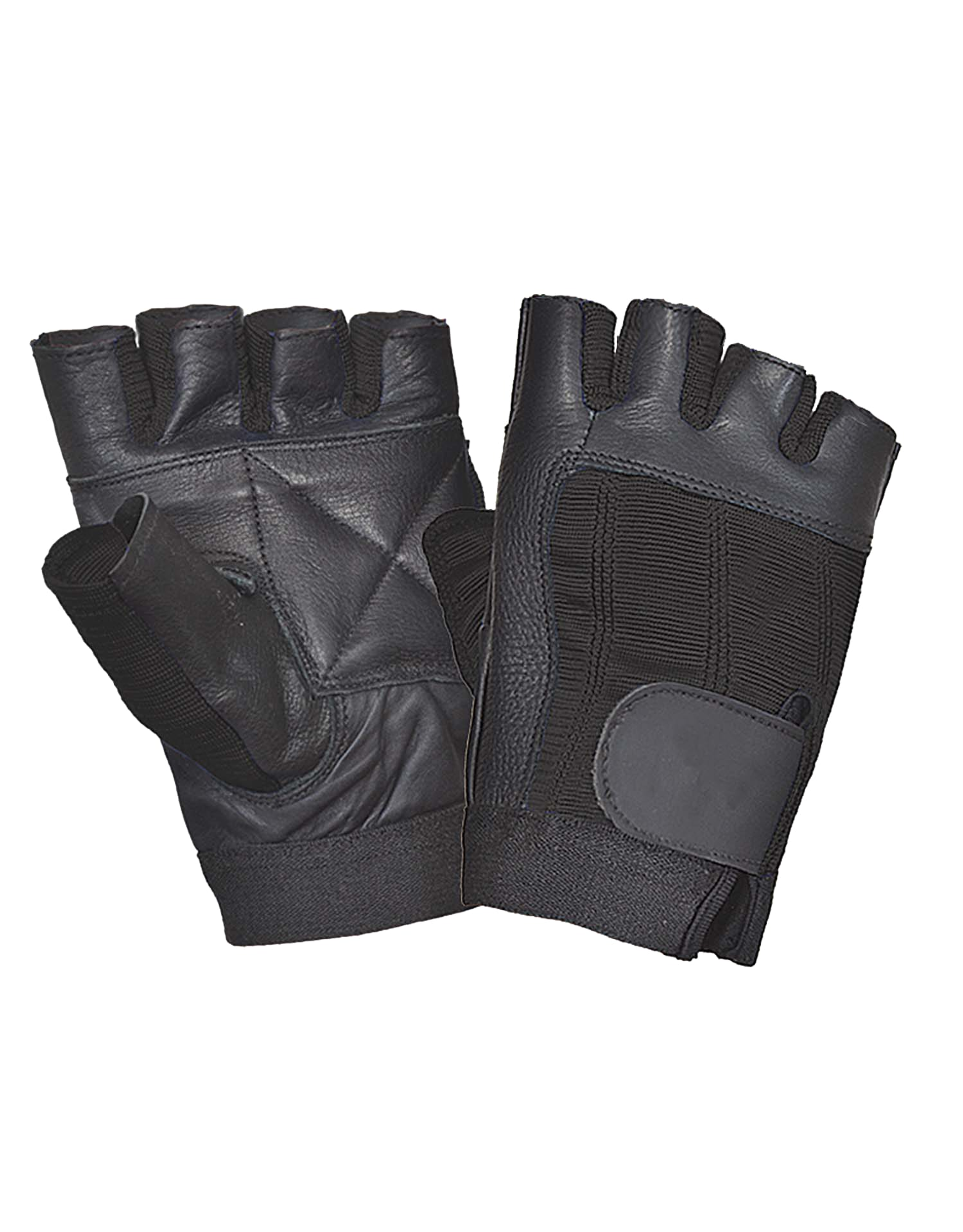 Men's Fingerless Leather Gloves