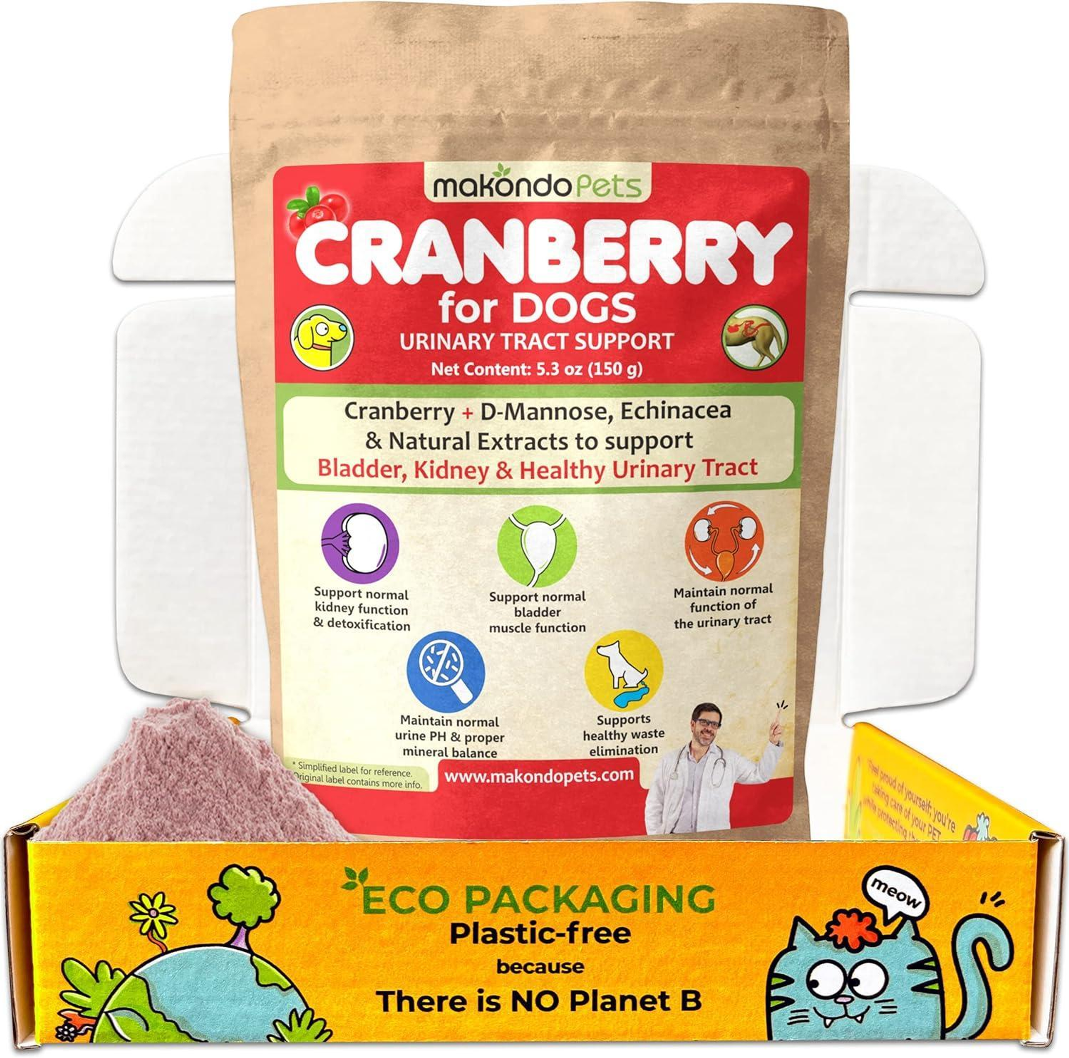 Dog Cranberry Supplement Natural Dog UTI Treatment & Kidney Support for Dogs Image 1