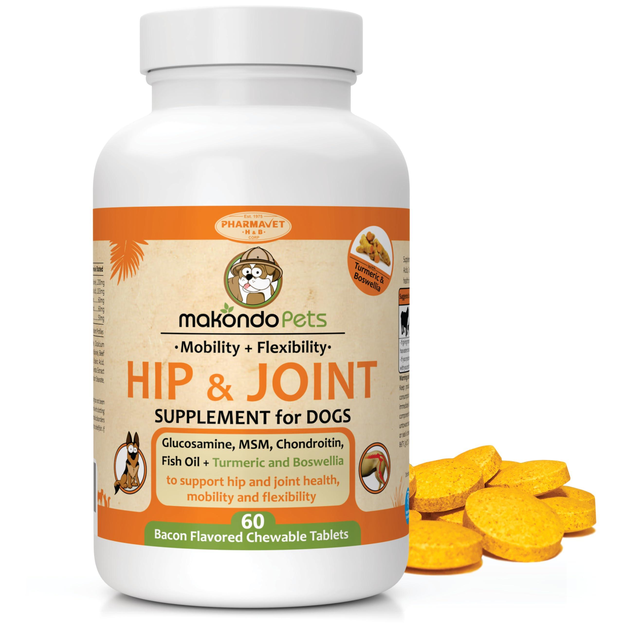 Dog Hip and Joint Supplement with Glucosamine Turmeric for Dogs Image 1
