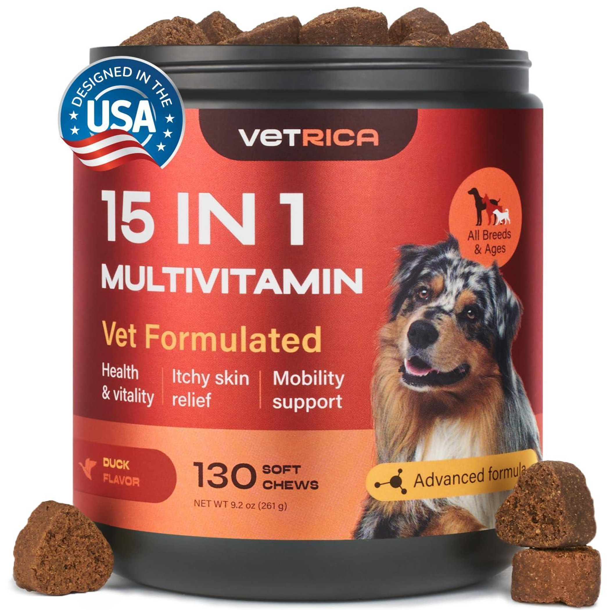 15 in 1 Multivitamin Chews Joint Supplement for Dogs Image 1