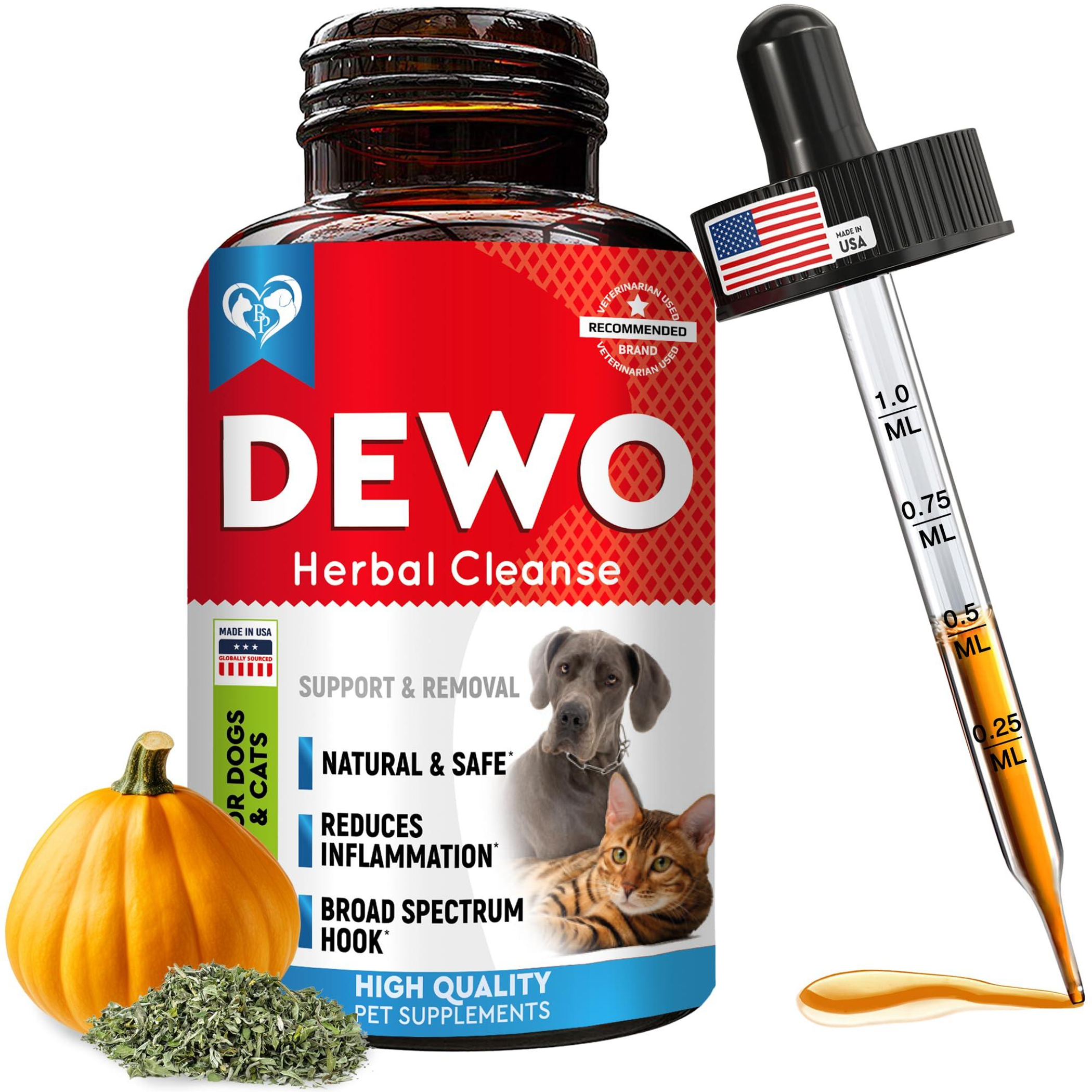 Cats & Dogs Liquid Herbal Medicine Treatment for Tapeworm, Whipworm, Roundworm and Hookworm Image 1