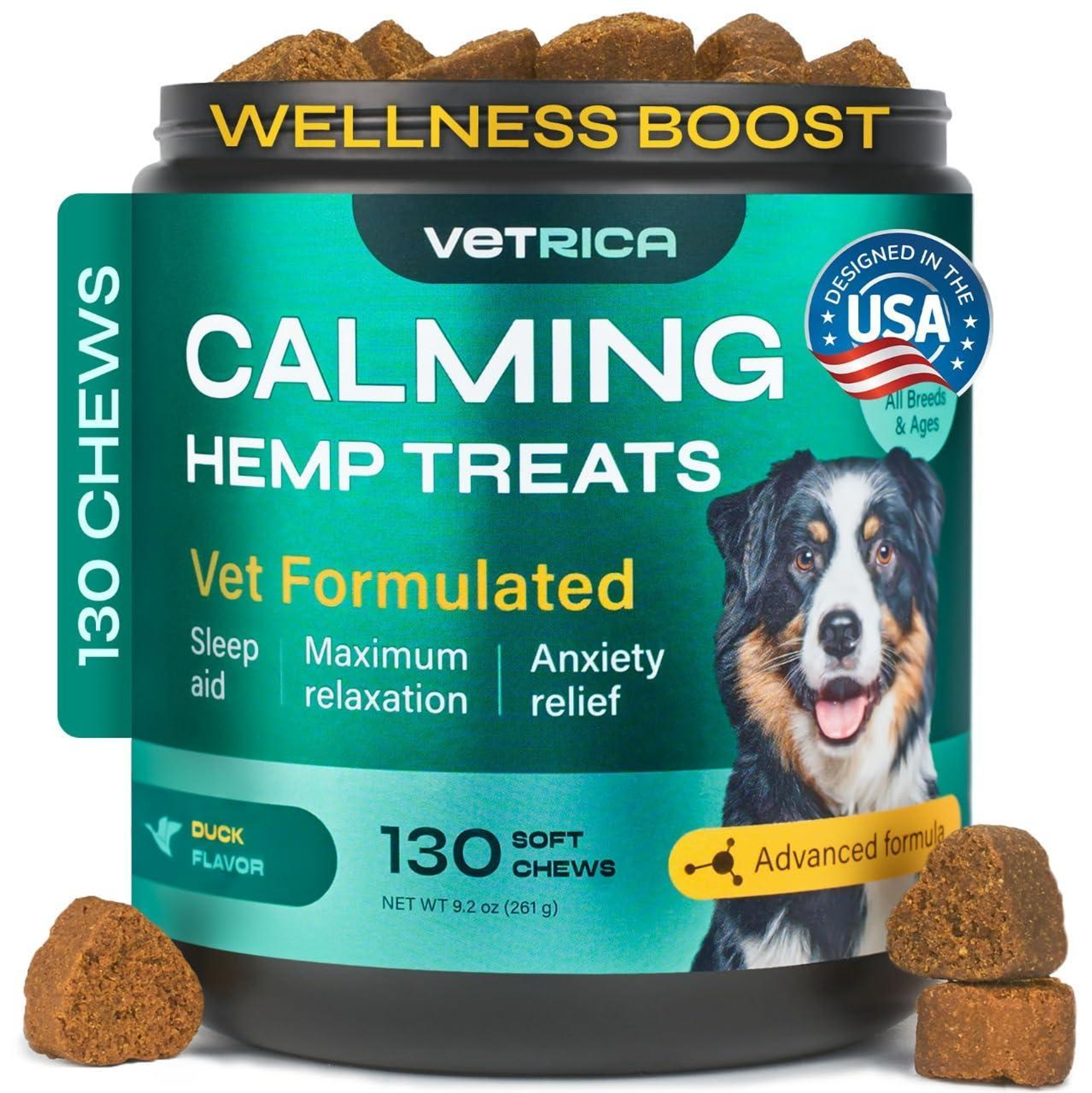Hemp Calming Chews for Dog Anxiety Relief Image 1