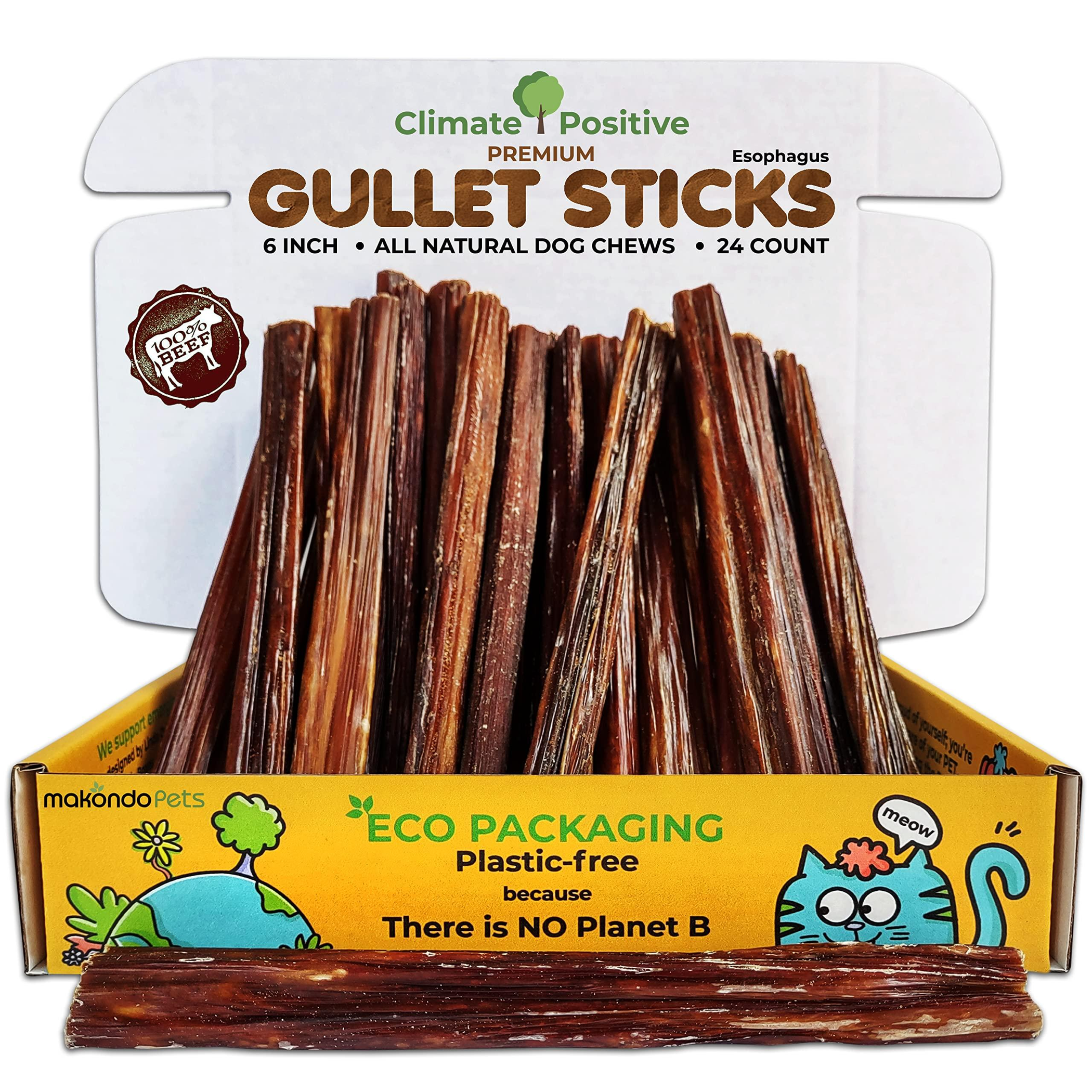 Gullet Sticks 100% Natural Beef Esophagus Dog Chews Image 1
