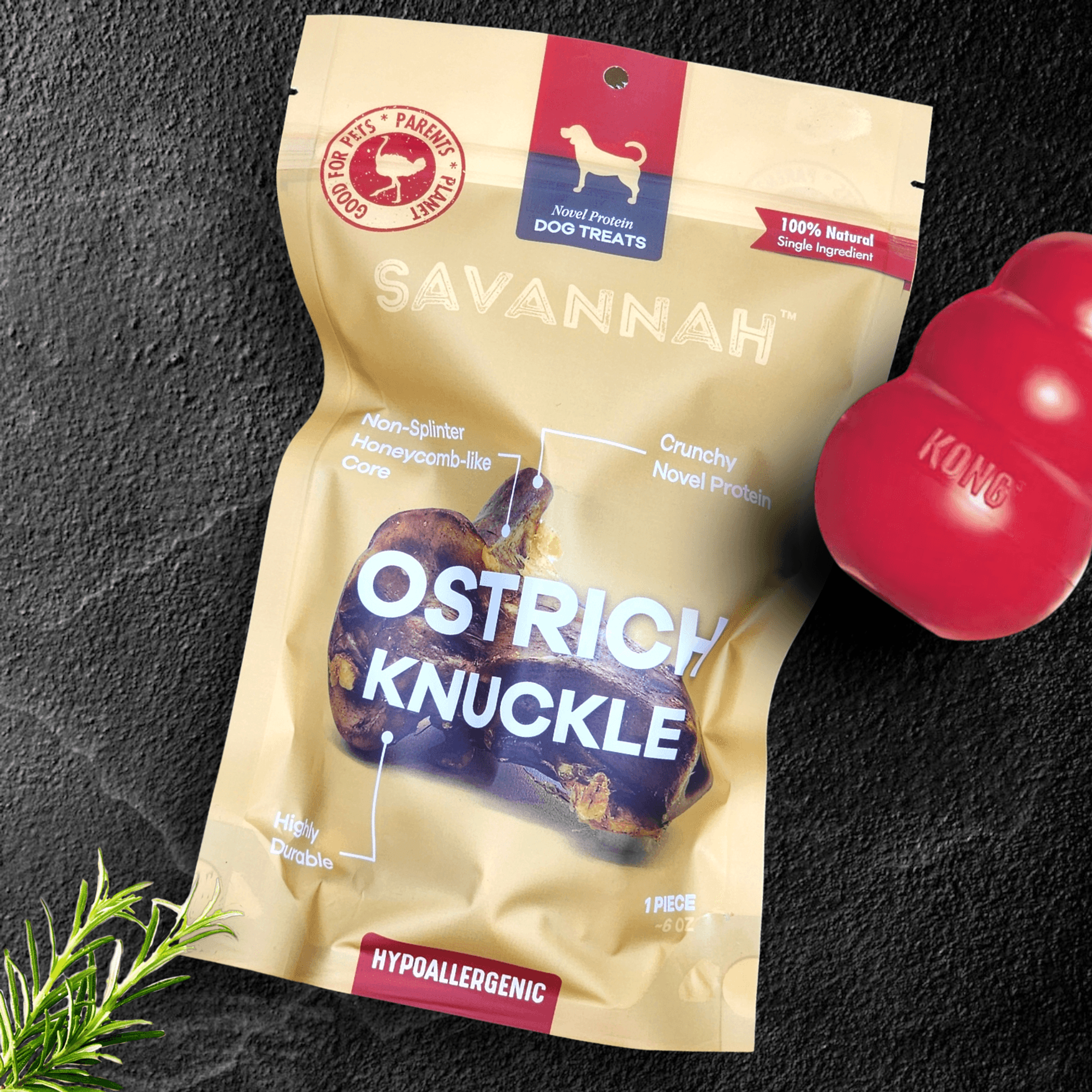 Ostrich Knuckle : The Perfect Chew for Small to Medium Dogs & Sensitive Stomachs Image 1