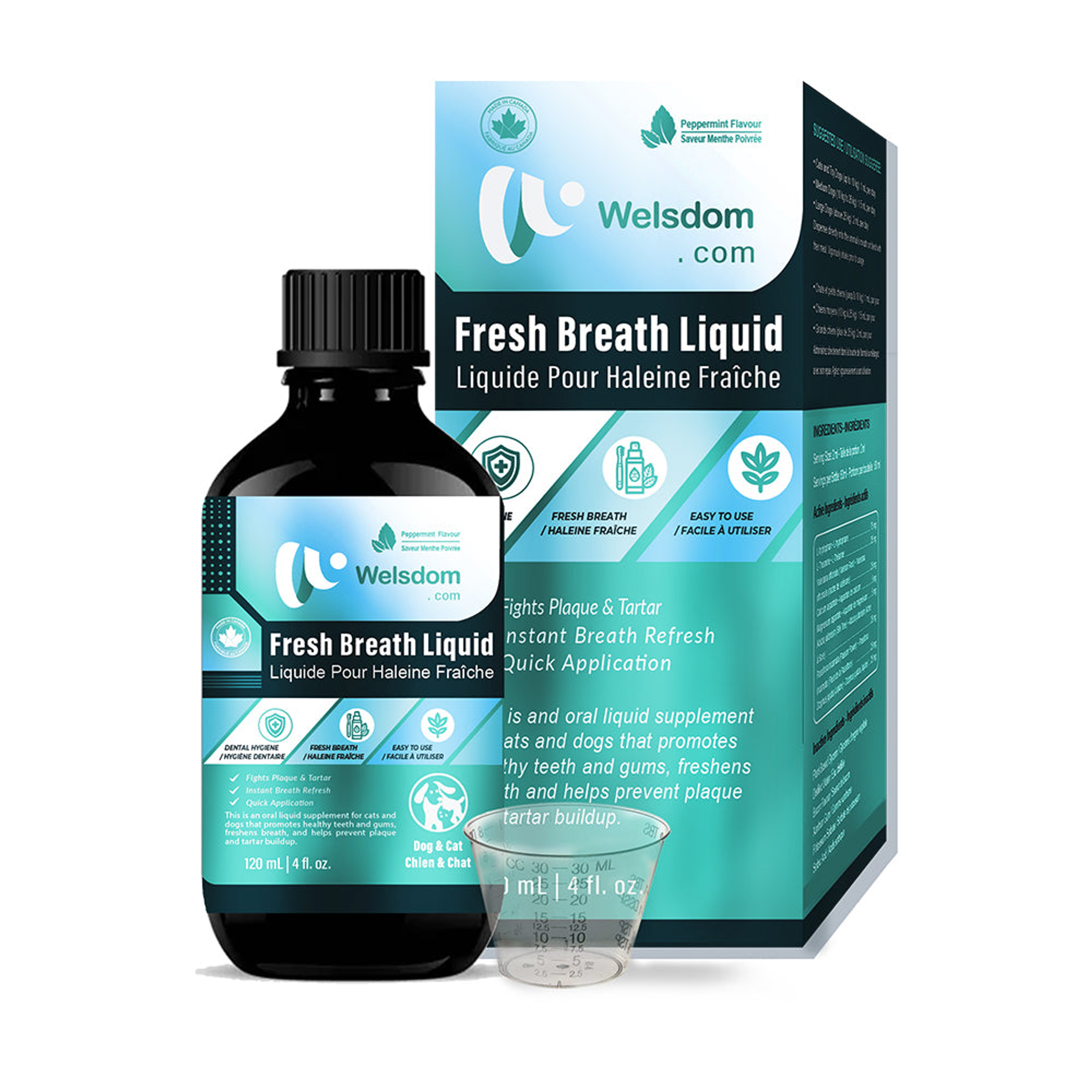 Fresh Breath Liquid  Canadian Dental Water Additive (120mL) Image 1