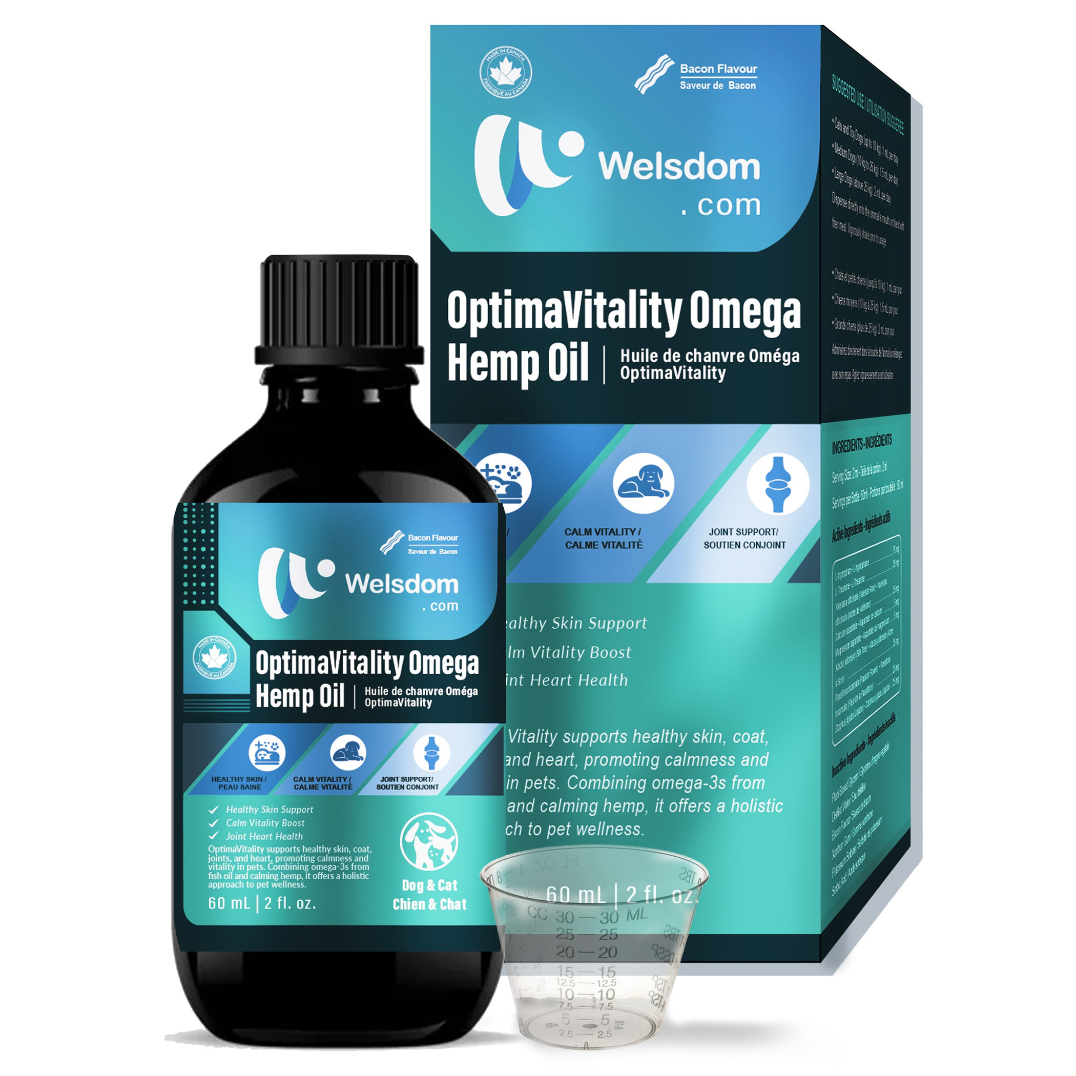 Optimavitality Omega Hemp Oil - 60mL Image 1