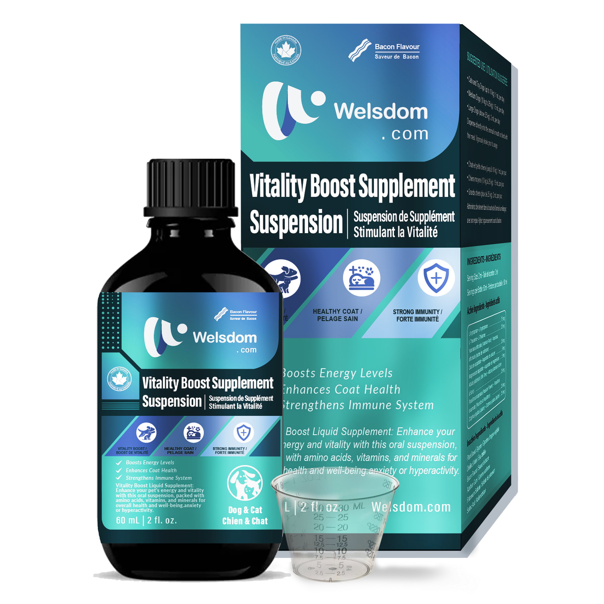 Vitality Boost Liquid Supplement for Pets | Energy & Health Support Image 1