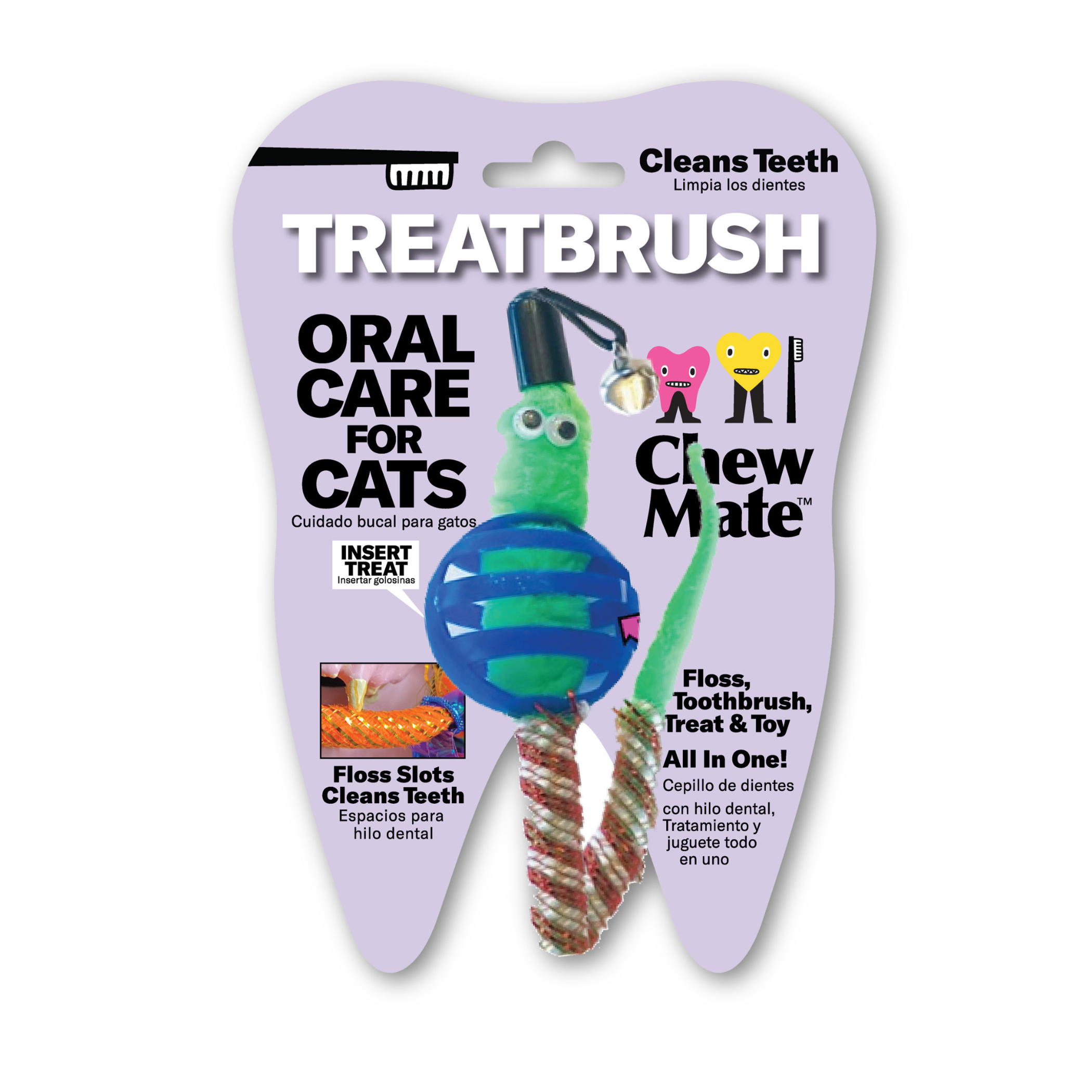 Oral Care Floss & Treat Toothbrush Toy Image 1