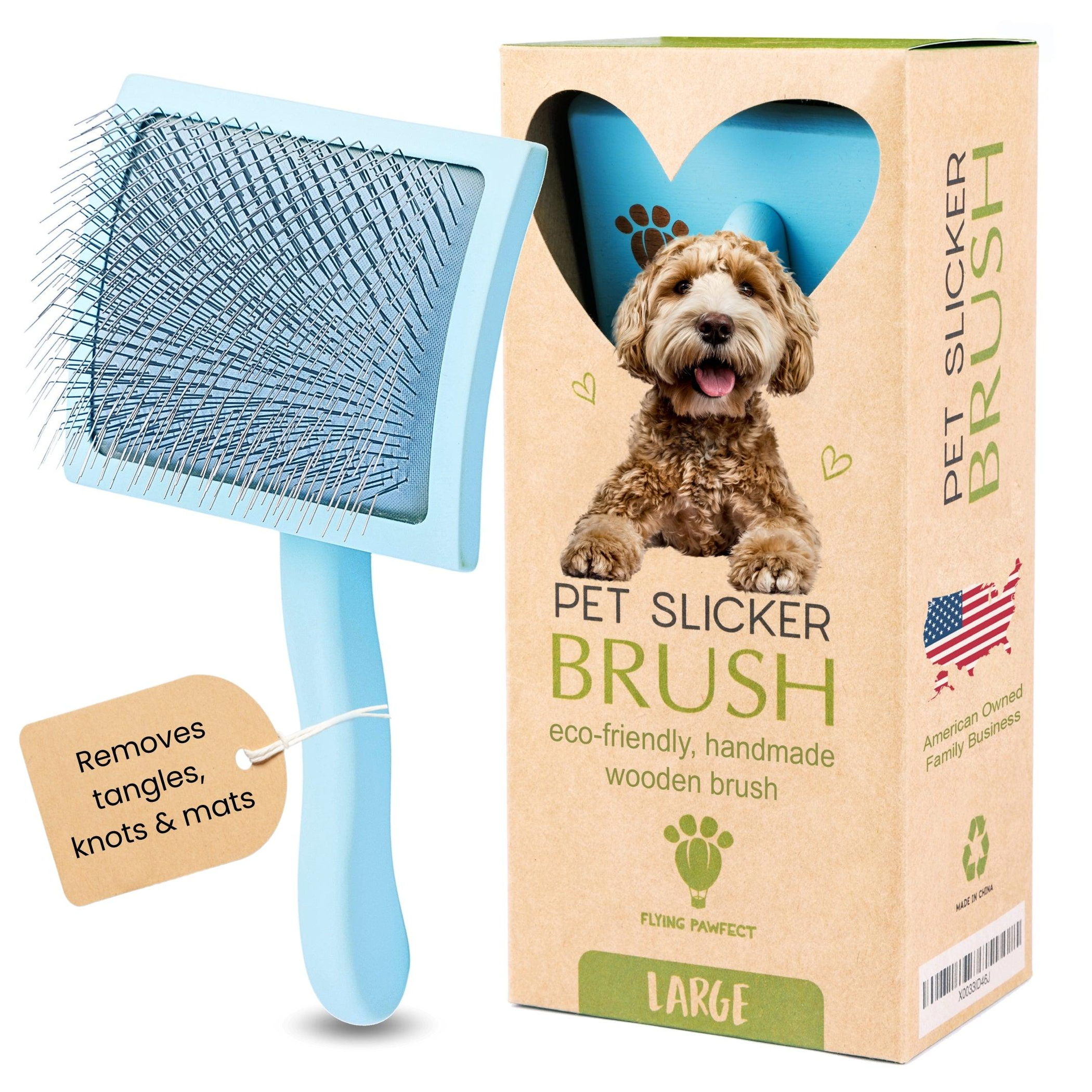 Curved Slicker Brush - Heavy Duty Grooming with Ease Image 1