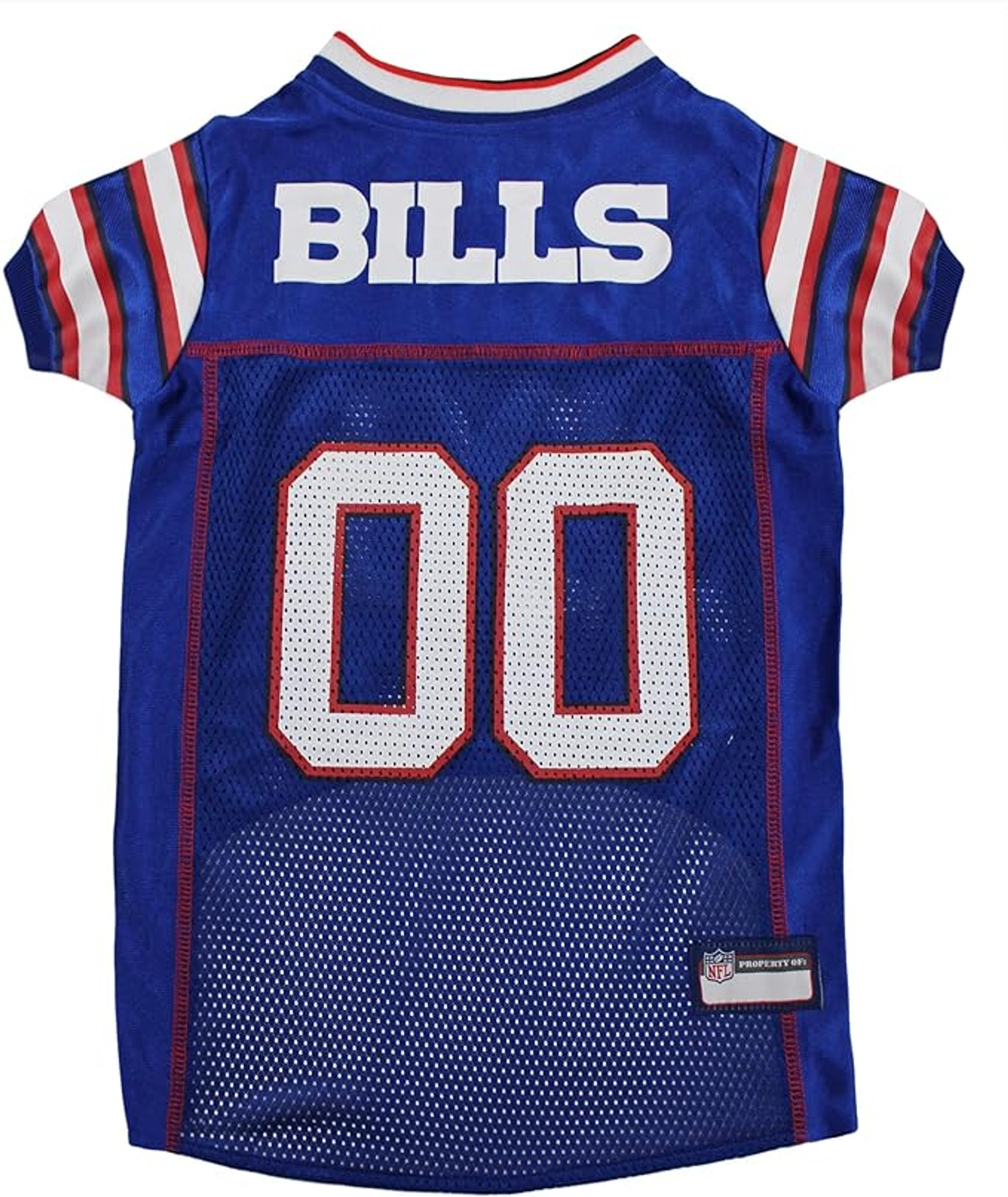 Buffalo Bills Pet Striped Jersey Image 1