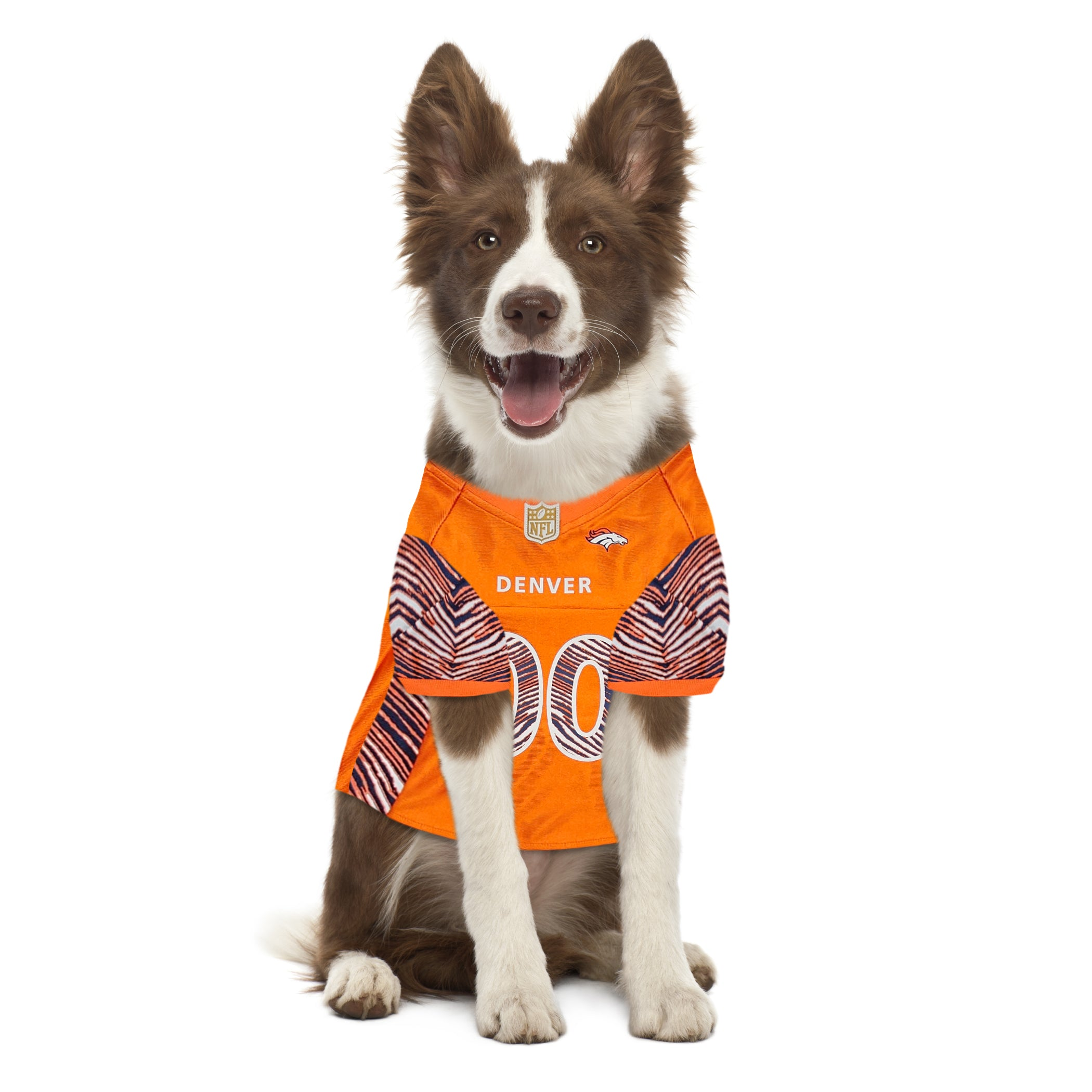 Denver Broncos Zubaz Pet Jersey Image 1
