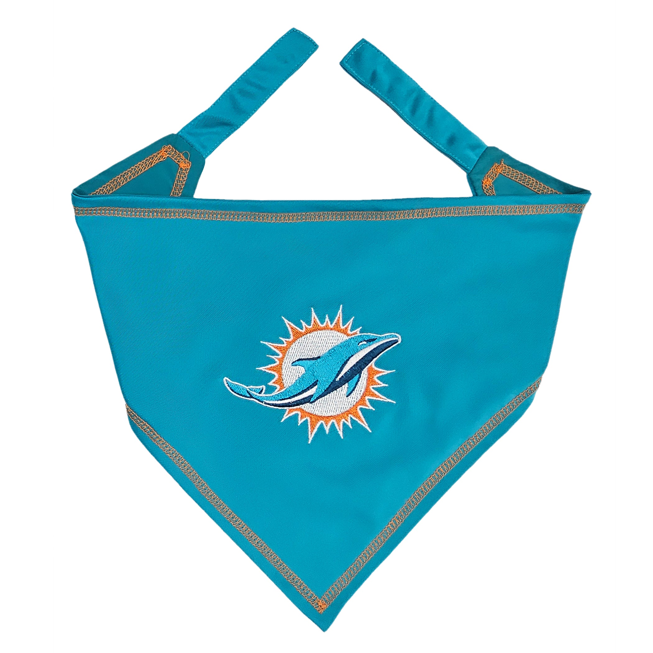 Miami Dolphins Tie Around Bandana Image 1