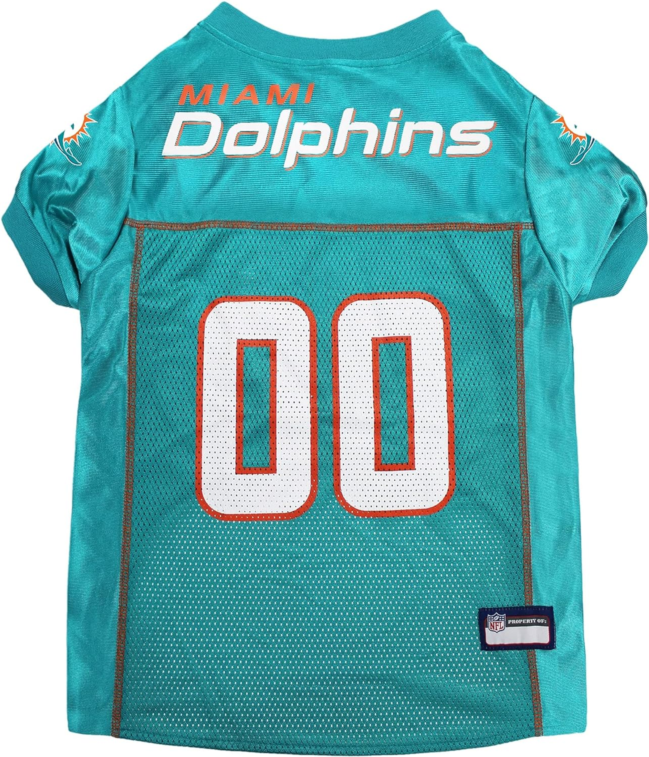 Miami Dolphins Pet Striped Jersey Image 1