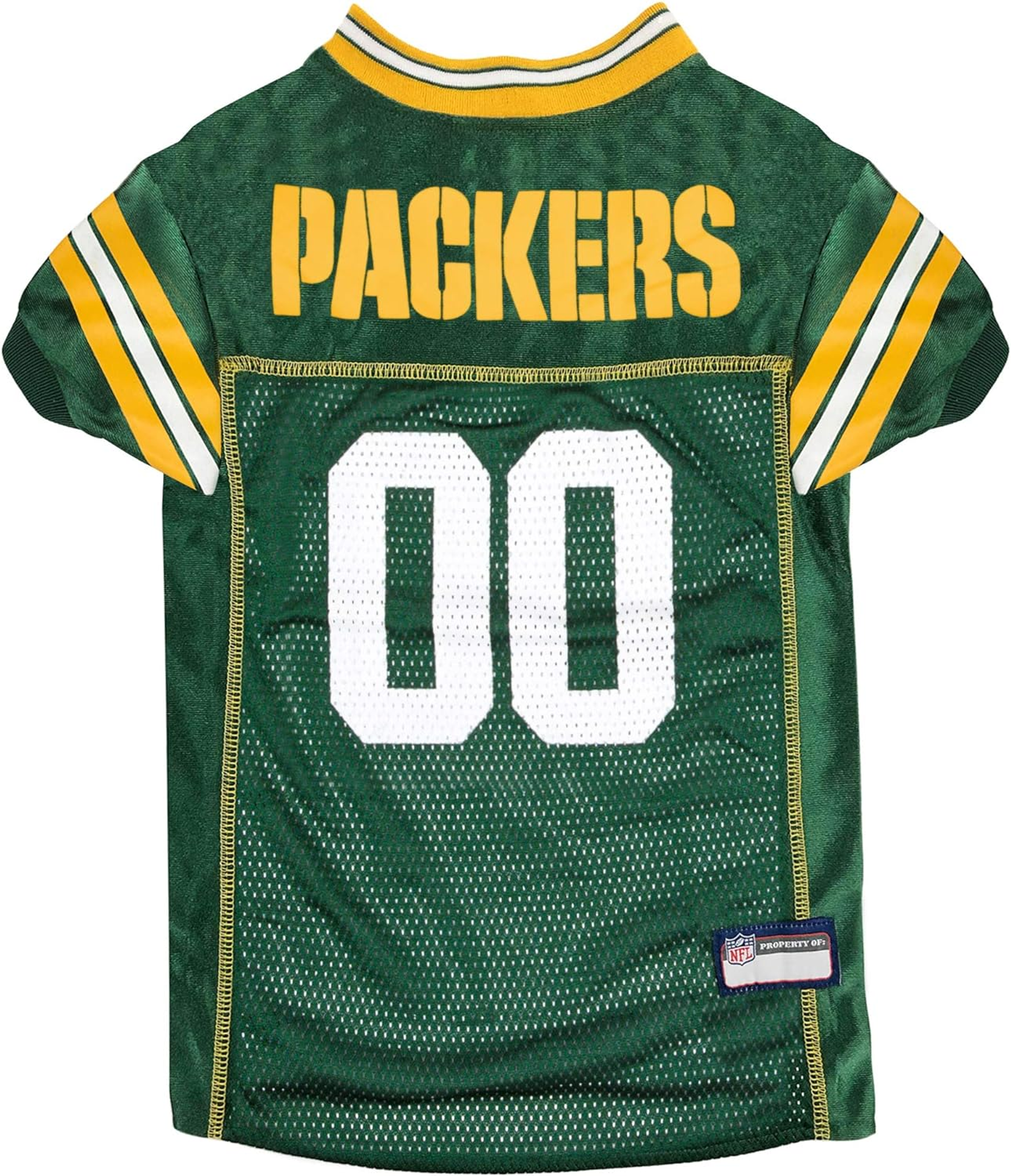 Green Bay Packers Pet Striped Jersey Image 1