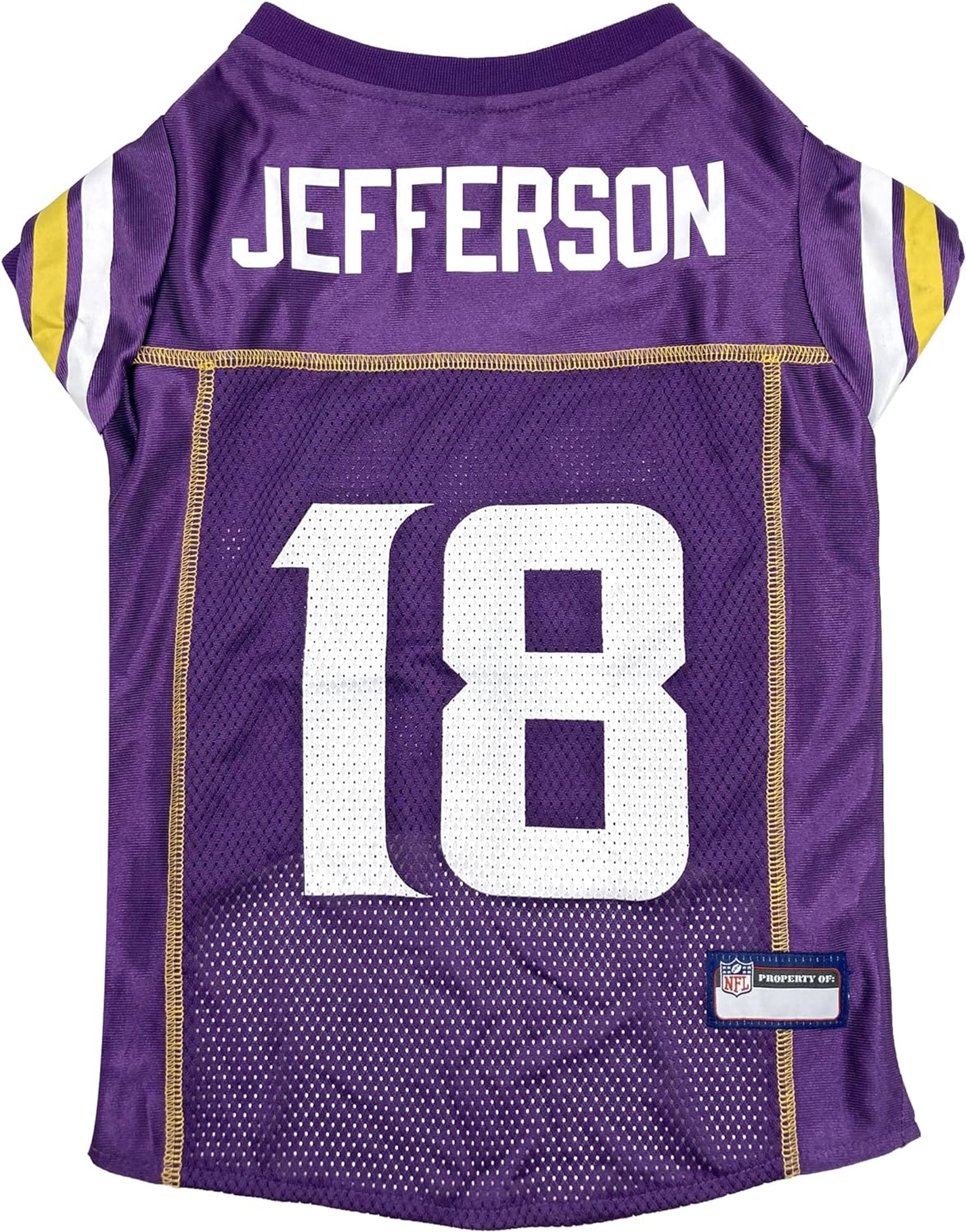 Justin Jefferson Pet Jersey (Min) Image 1