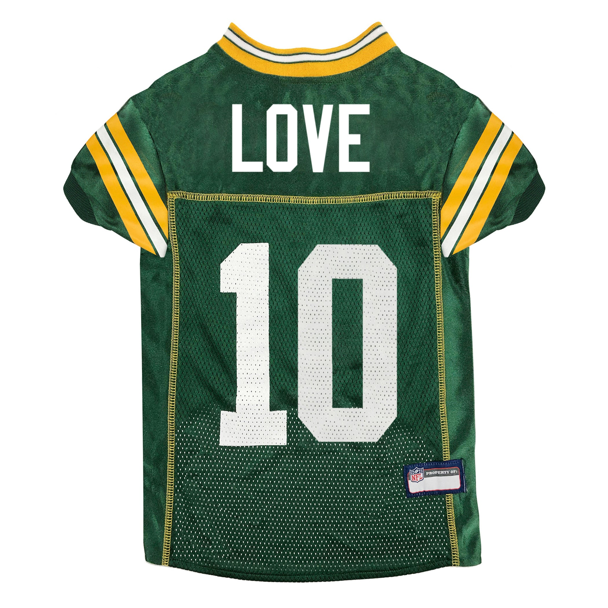 Jordan Love Pet Striped Jersey (Gbp) Image 1