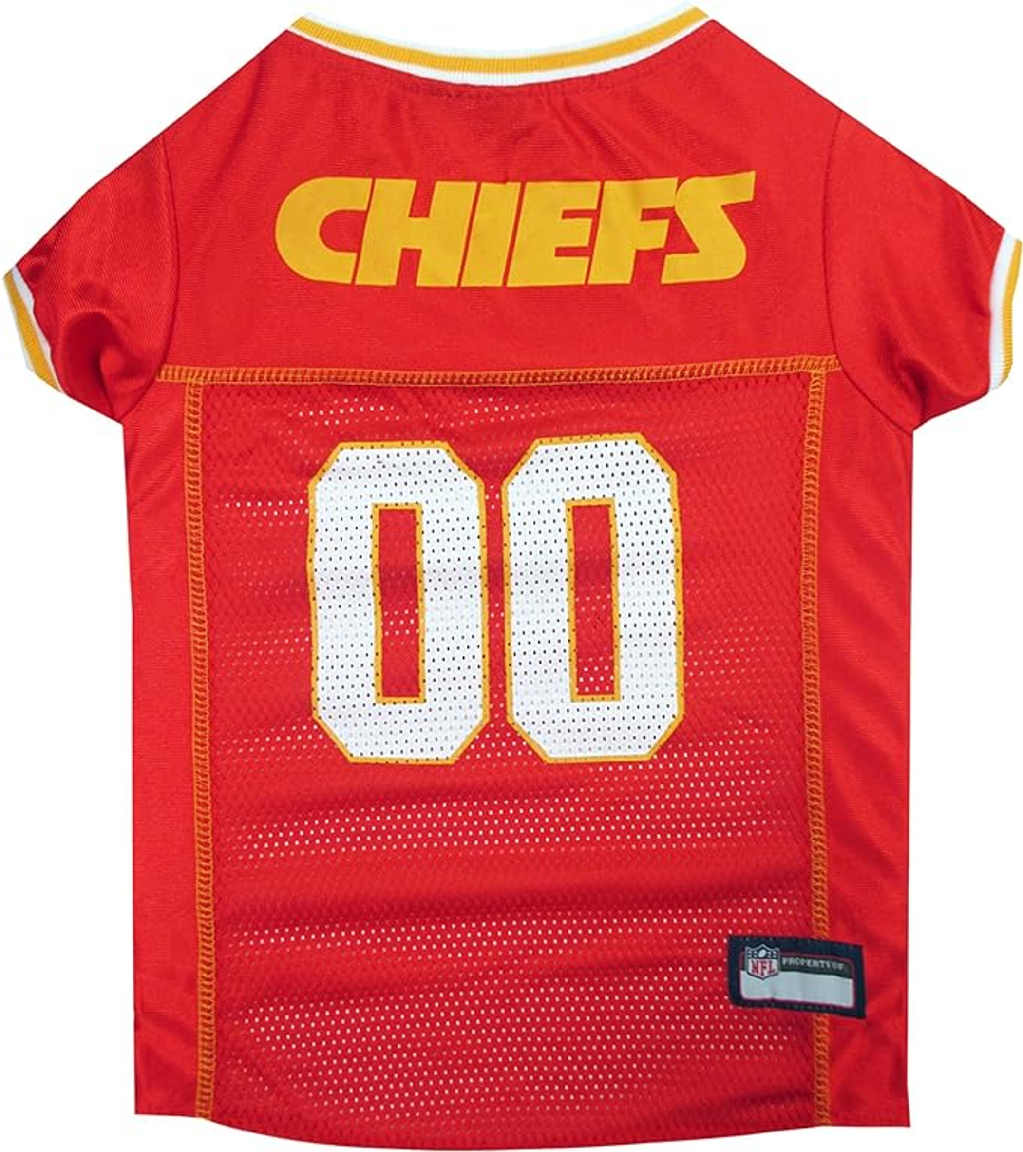 Kansas City Chiefs Pet Striped Jersey Image 1